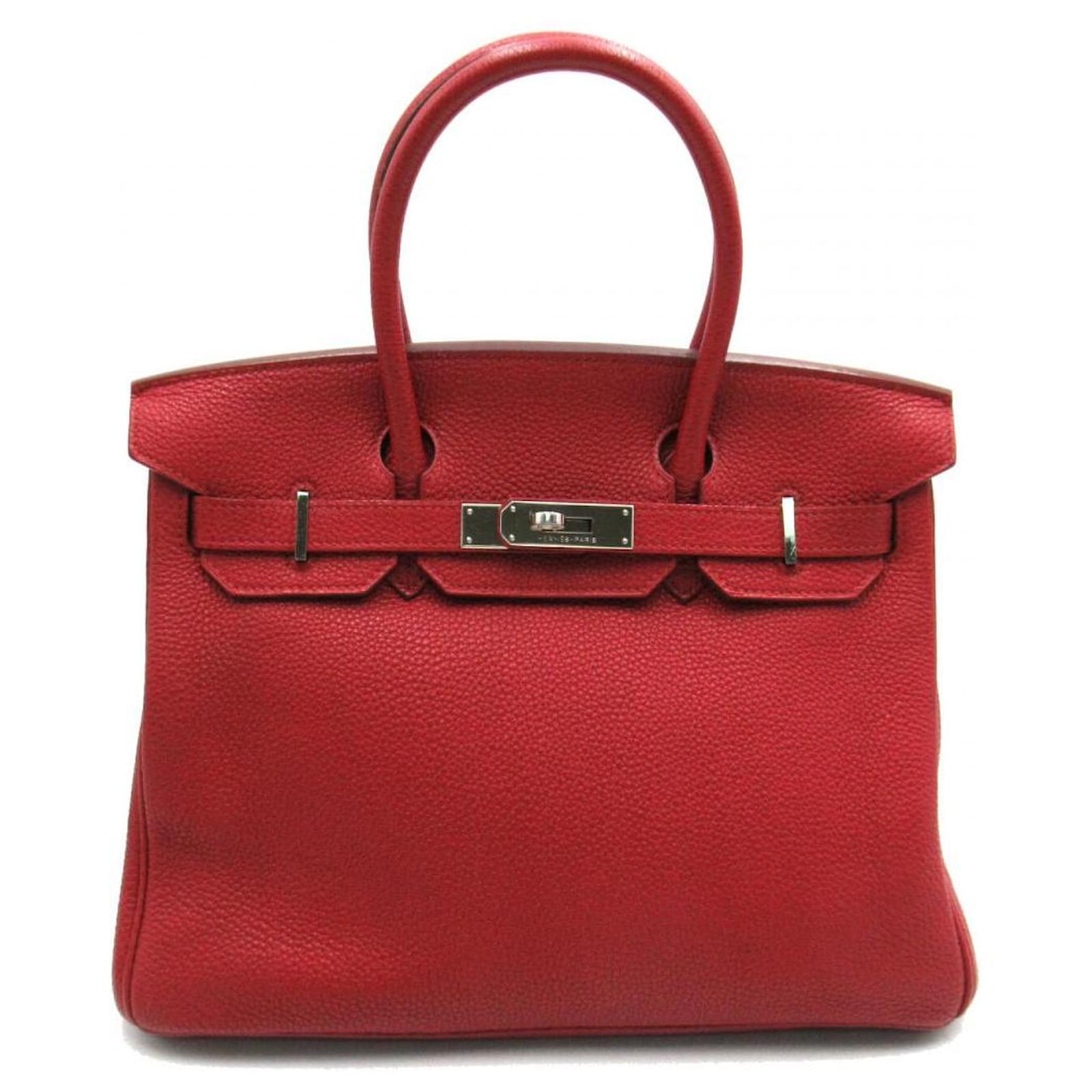 Hermès Togo Birkin 30 Hand bag Red Pony-style calfskin ref.738141 ...