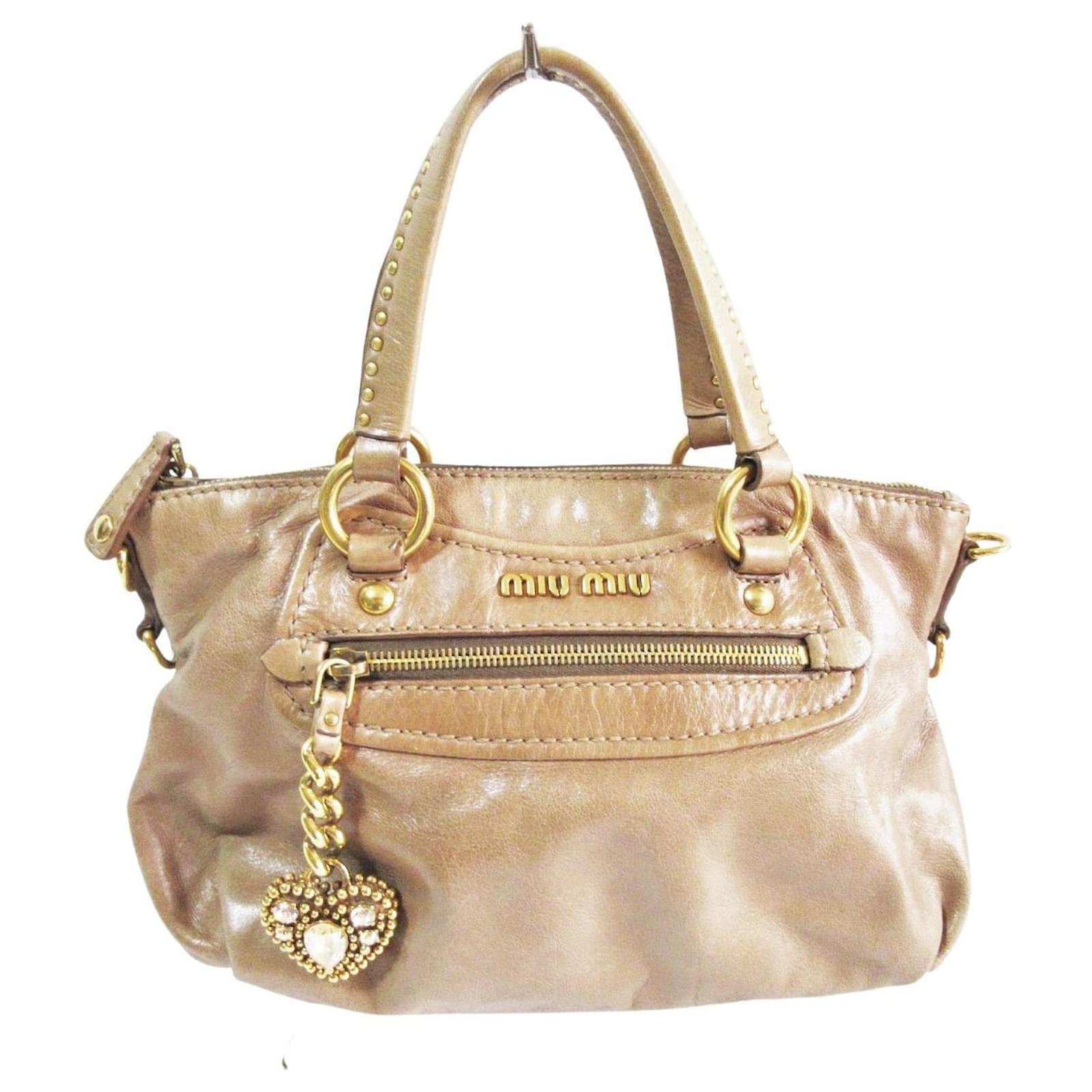 miu miu Brown Leather ref.738265 Joli Closet