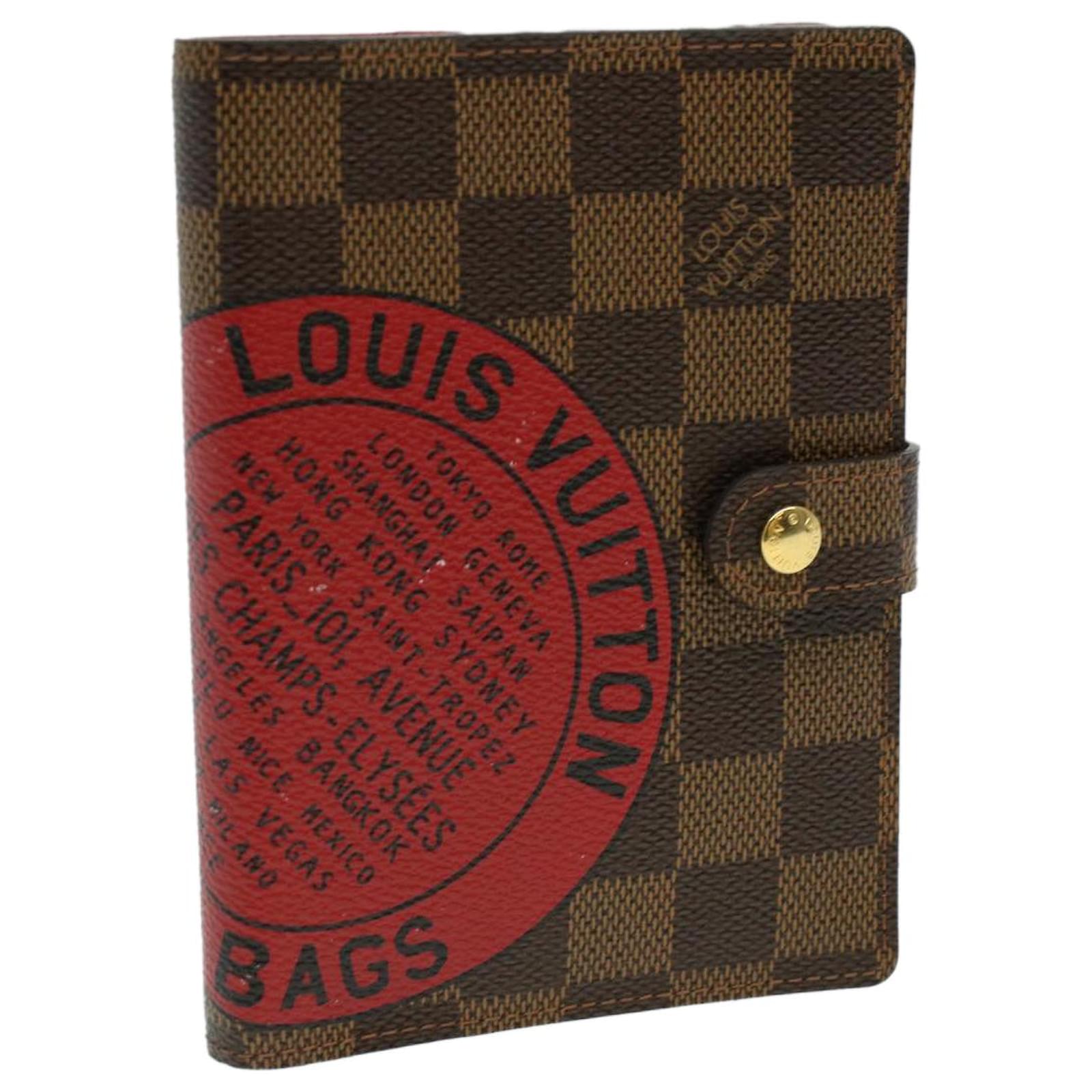 LOUIS VUITTON Damier Ebene Agenda PM Day Planner Cover Limited