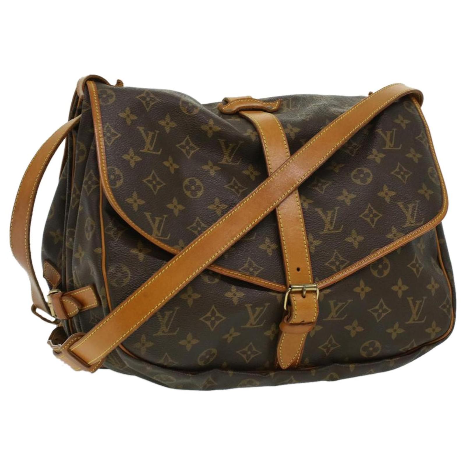 Auth Louis Vuitton Monogram Saumur 35 M42254 Women's Shoulder Bag