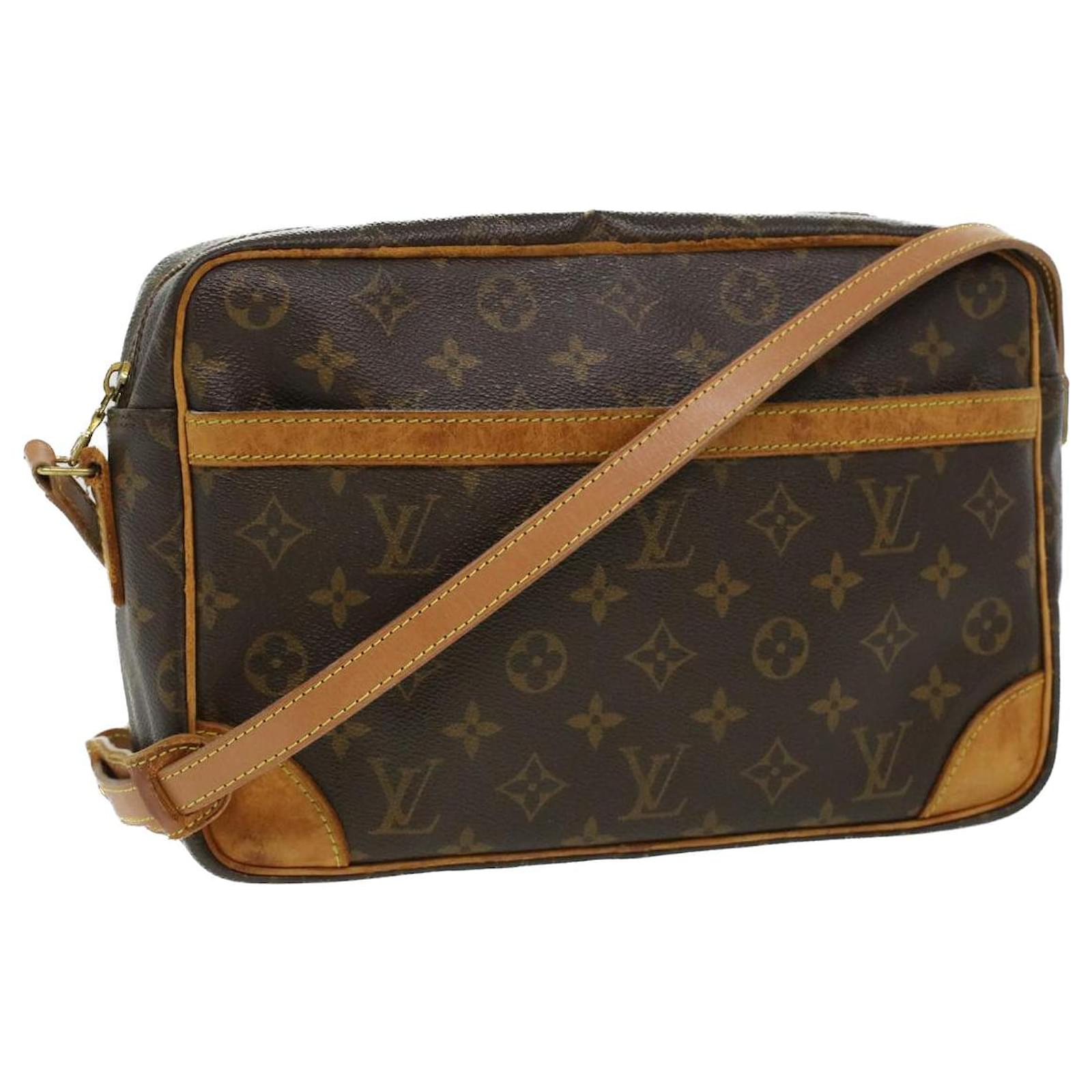 Brown Louis Vuitton Monogram Trocadero 30 Crossbody Bag