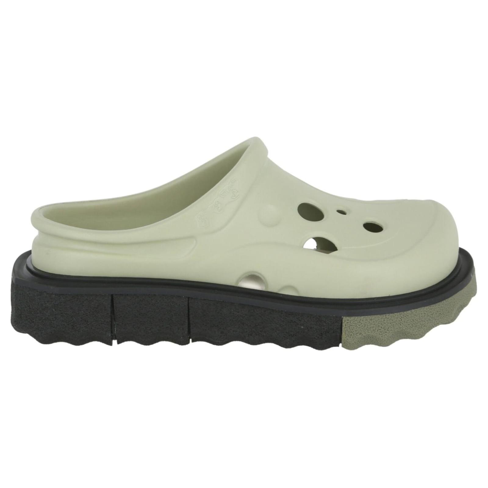 off white sponge sole meteor rubber slides