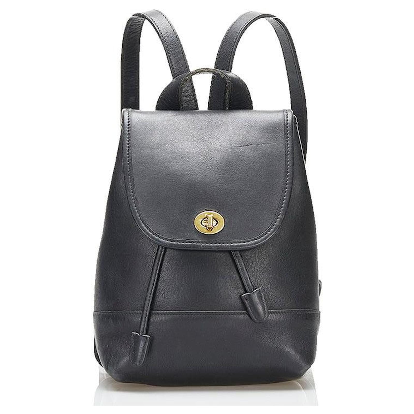 Buy Coach Leather Backpack Online In India - Etsy India