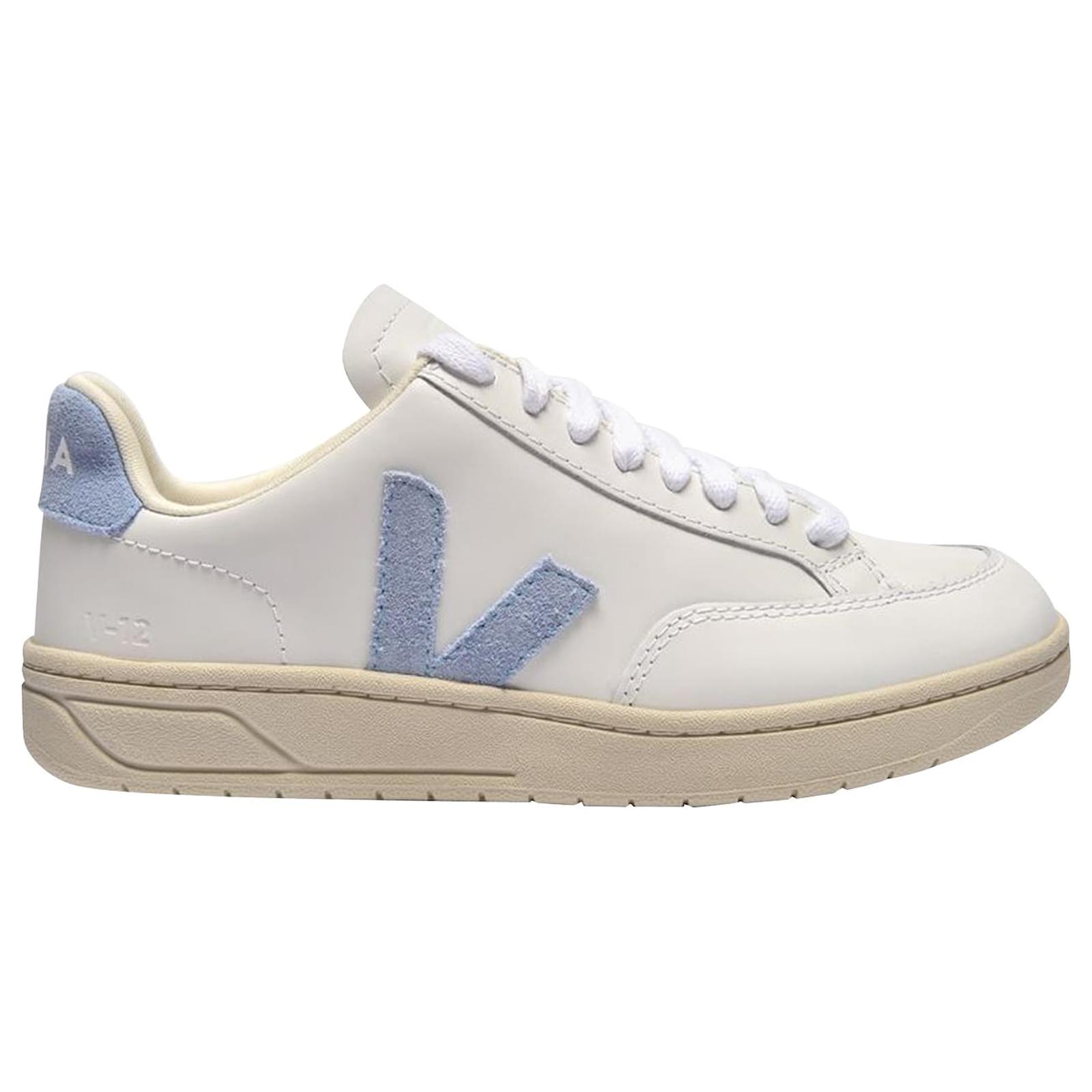 Veja V-12 Sneakers in White and Grey Leather Multiple colors  -  Joli Closet