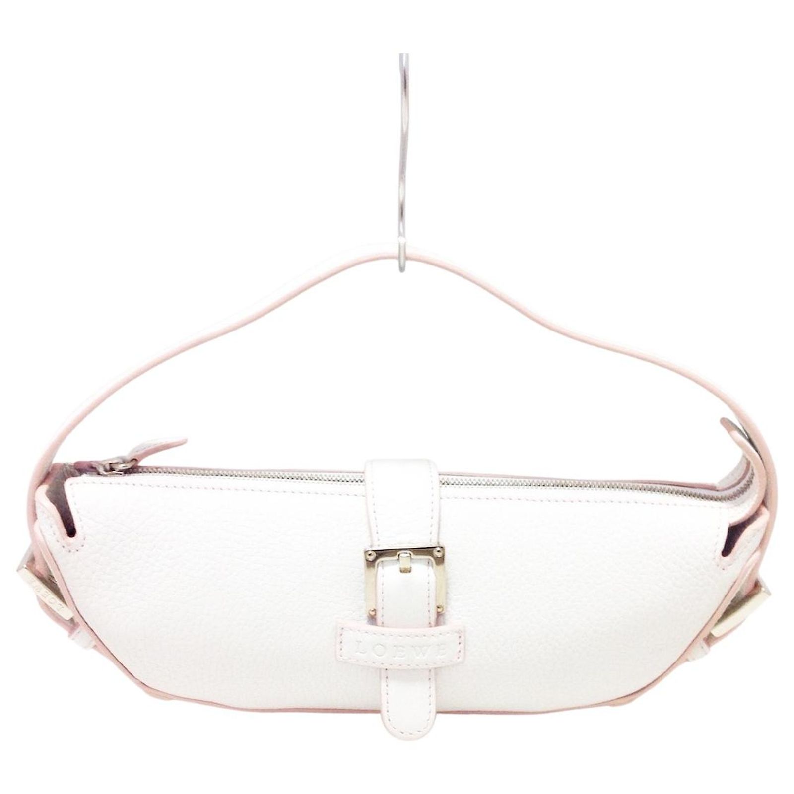 Sac Messager En Cuir Blanc Zara - Réf. 4658/004 - 15x18x6 Cm - Neuf Avec étiquettes