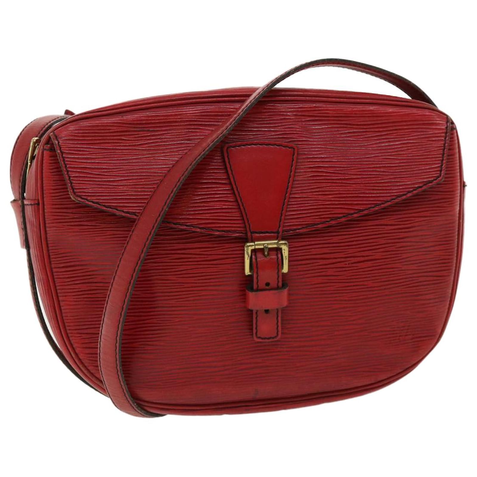 Louis Vuitton Louis Vuitton Sac Plat PM Red Epi Leather Handbag