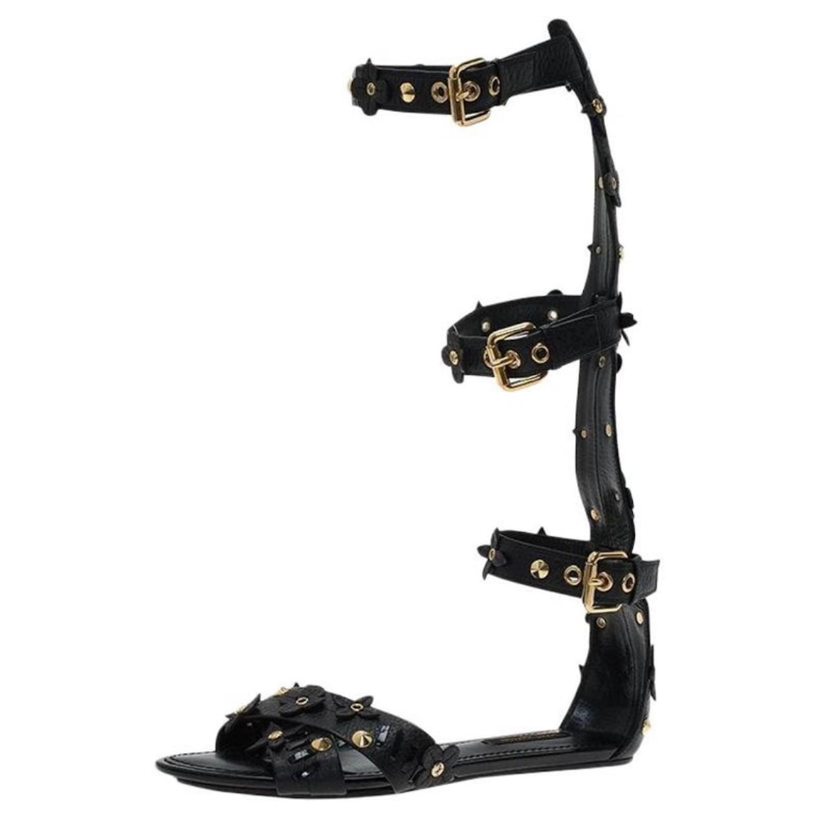 Louis Vuitton gladiator leather sandals