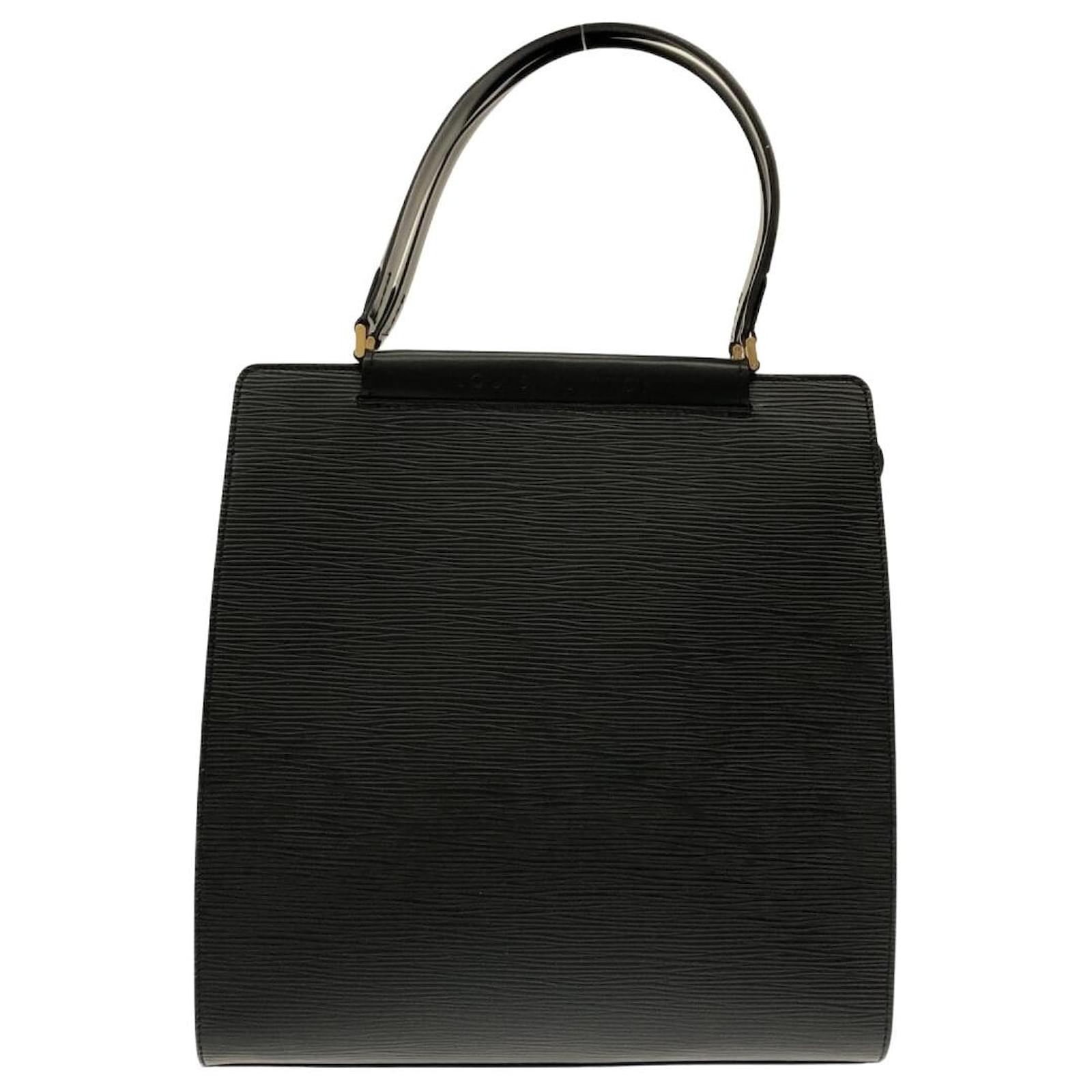 bolso de mano louis vuitton figari en cuero epi negro