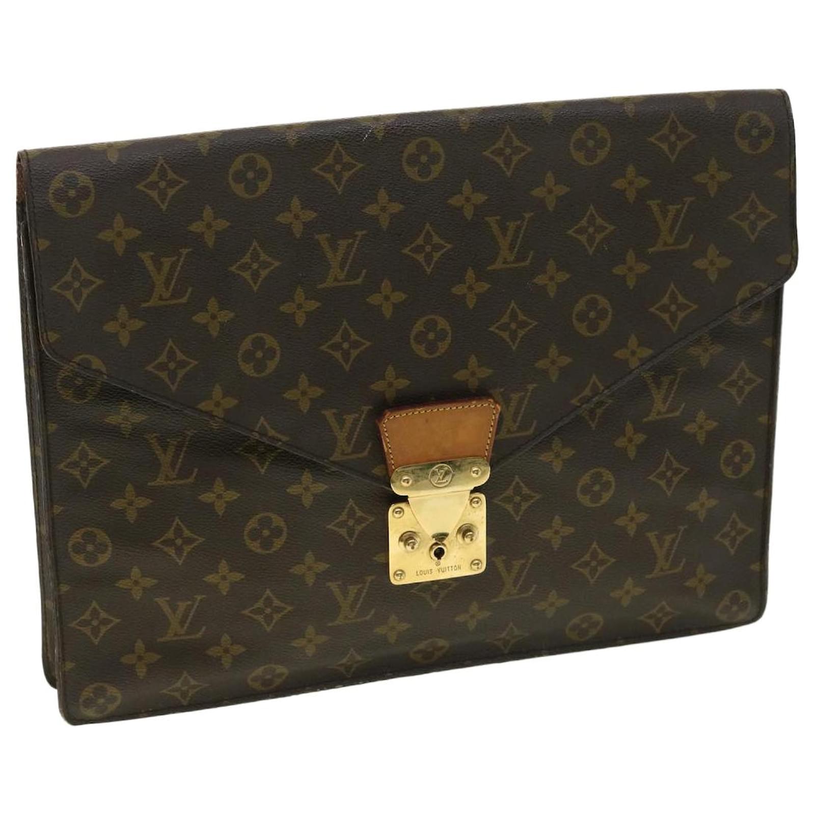 LOUIS VUITTON Monogram Porte Documents Senatur Briefcase M53335 LV