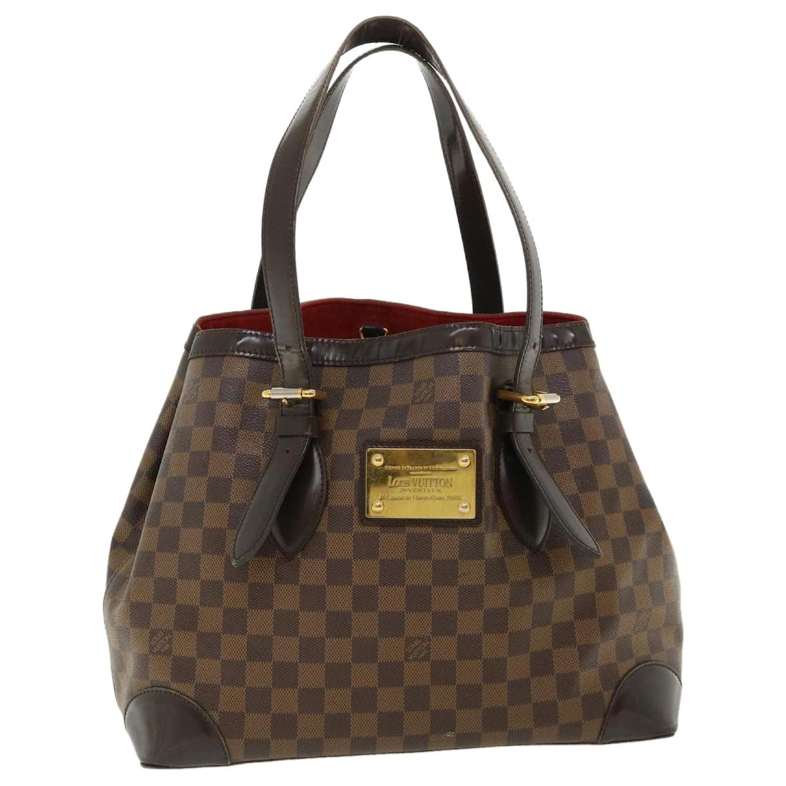 LOUIS VUITTON Hampstead MM Damier Ebene Shoulder Handbag