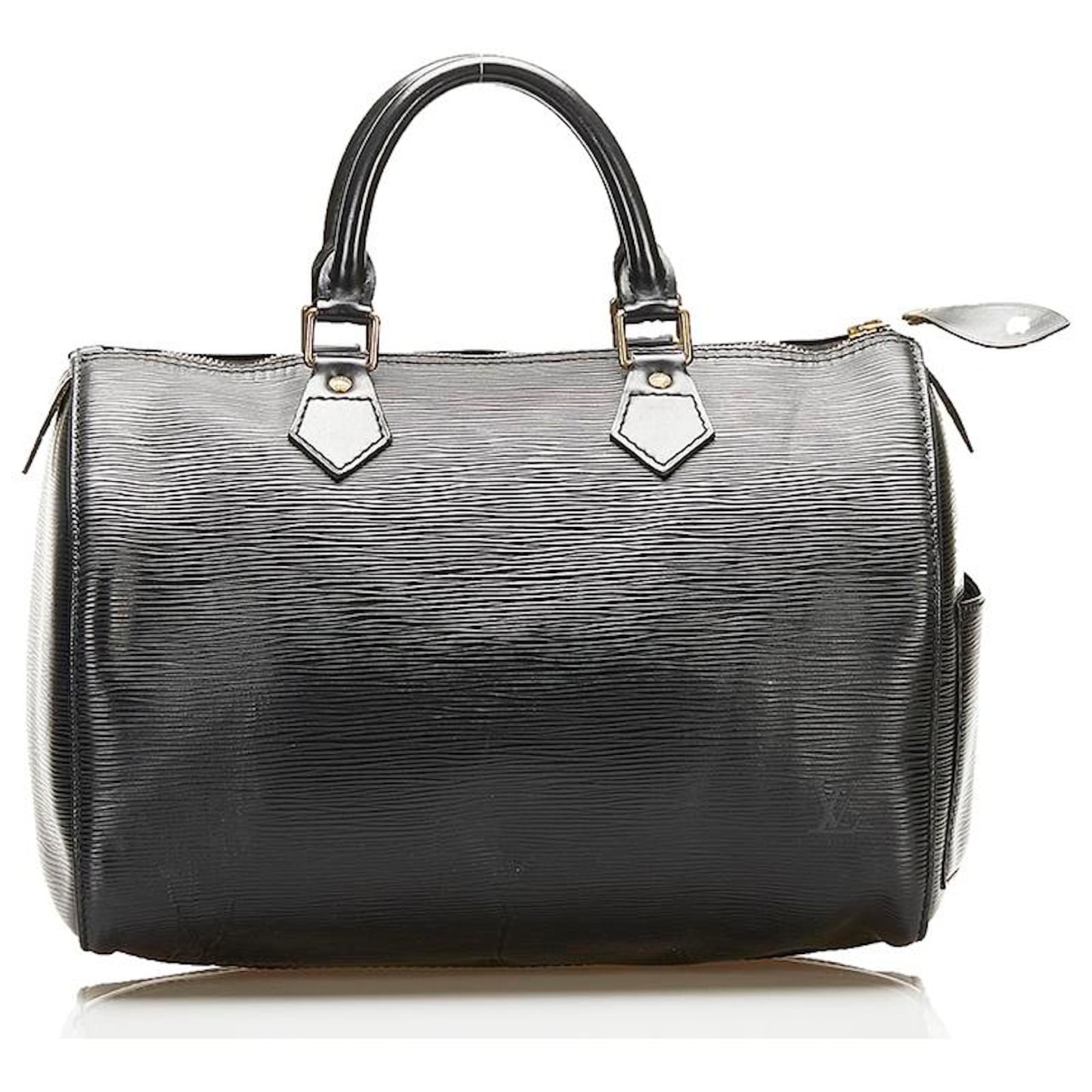 Louis Vuitton Speedy 30 cm Editions Limitées handbag in black