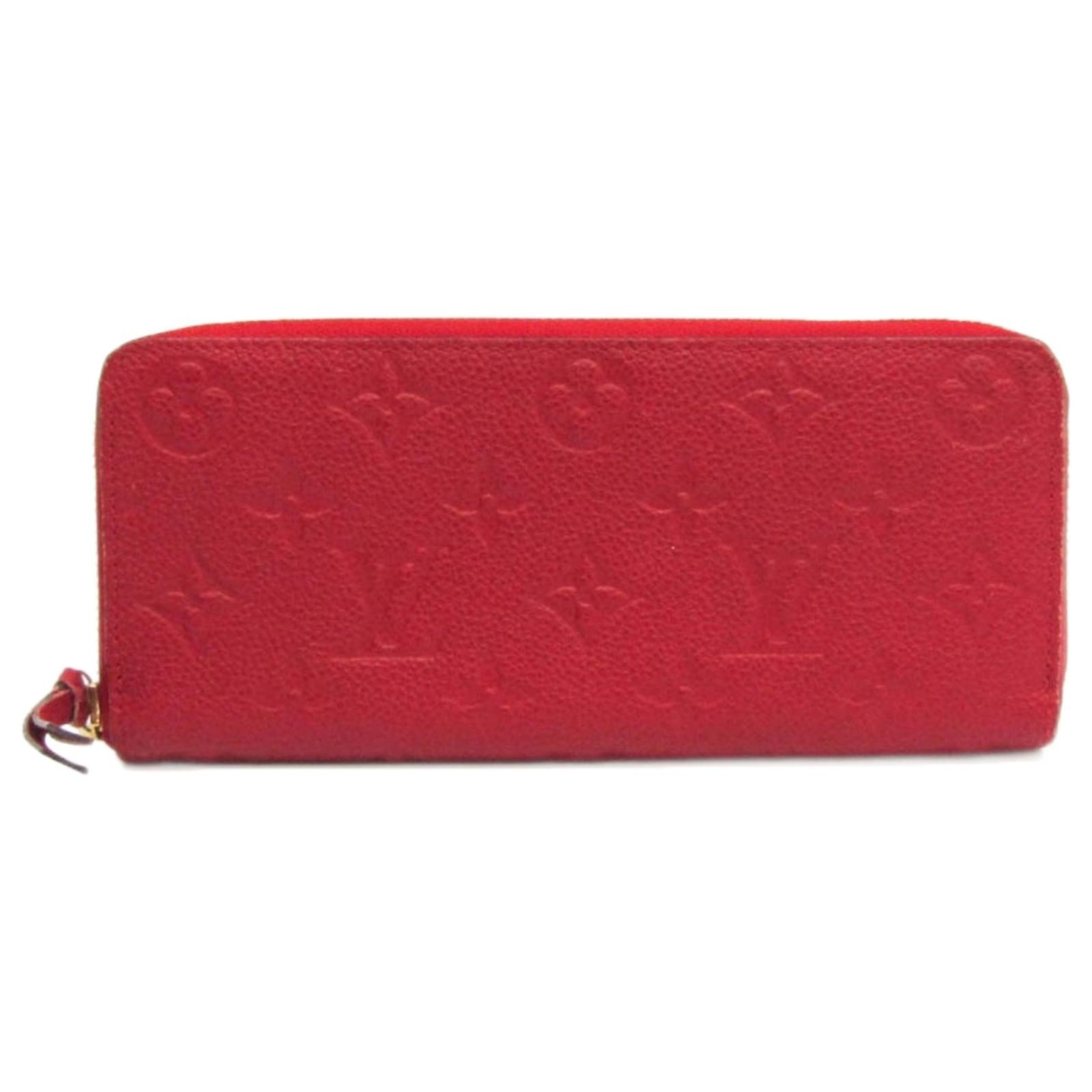 Louis Vuitton Portefeuille clemence Red Leather ref.743107 - Joli Closet