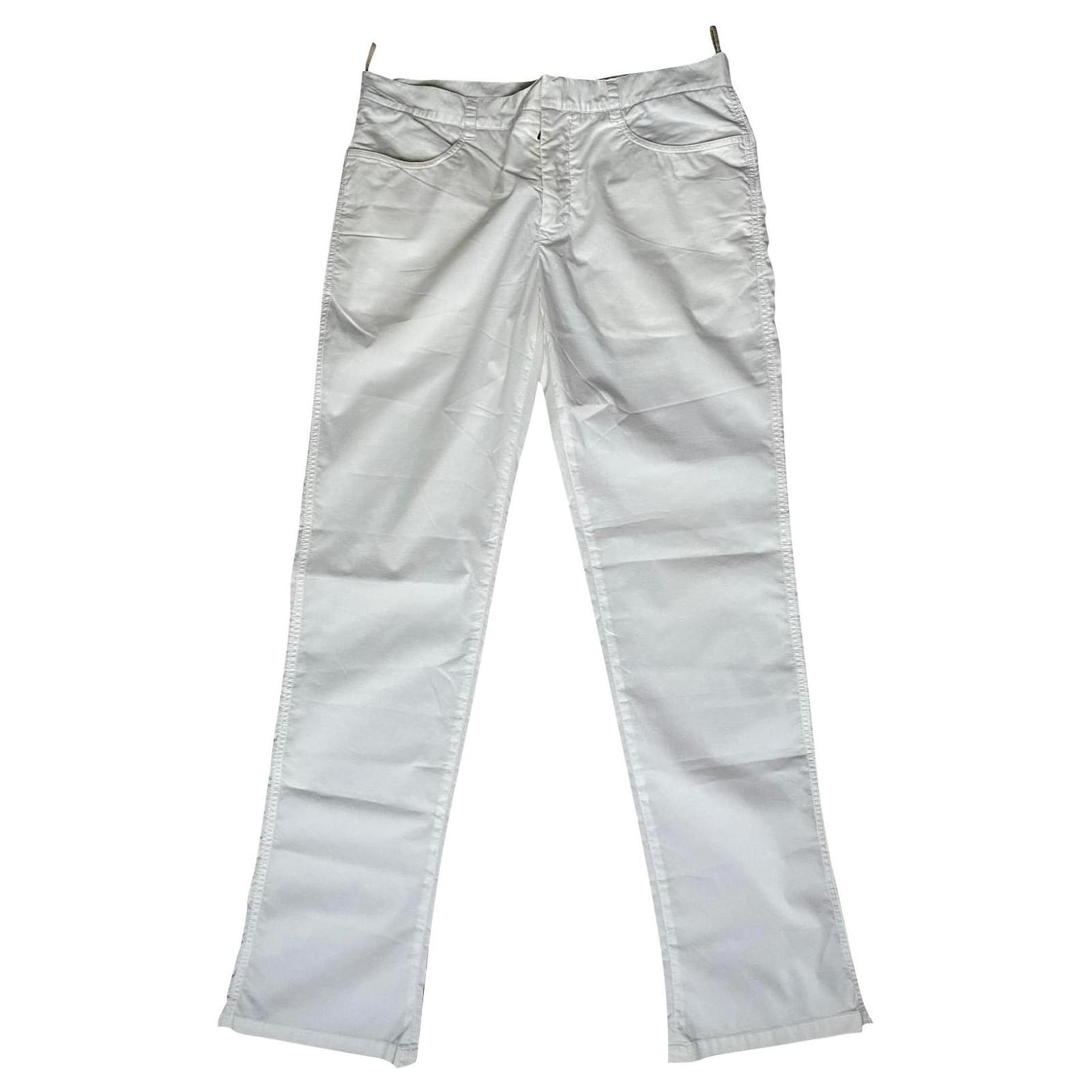 Prada Pantalones Blanco Nylon  - Joli Closet