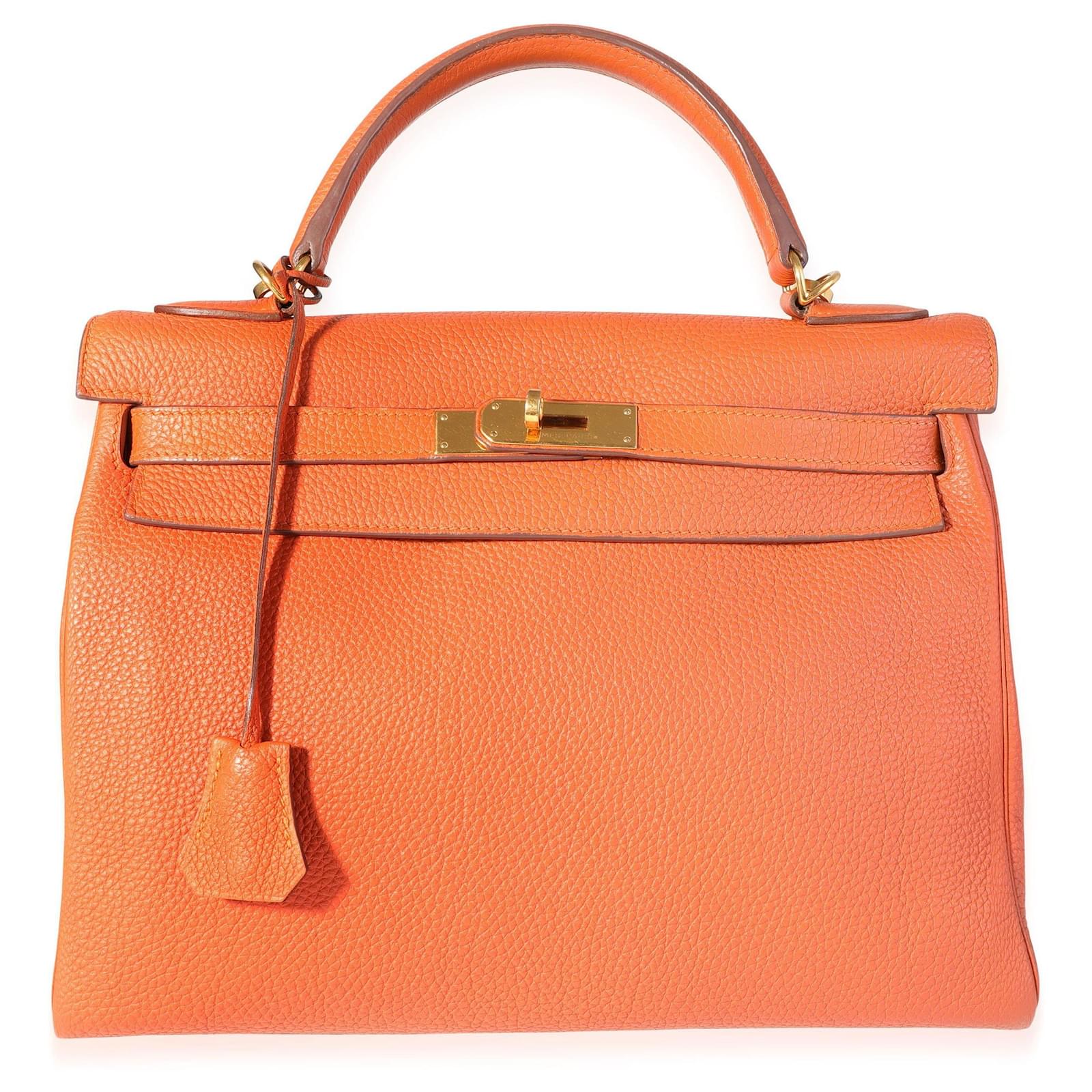 Hermes Kelly 32 Bag Orange