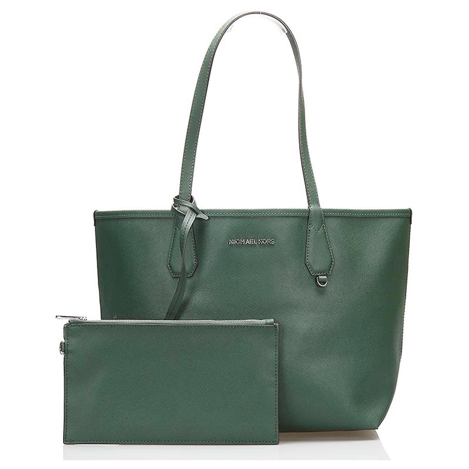 Michael Kors cabas en cuir avec pochette Veau façon poulain Vert
