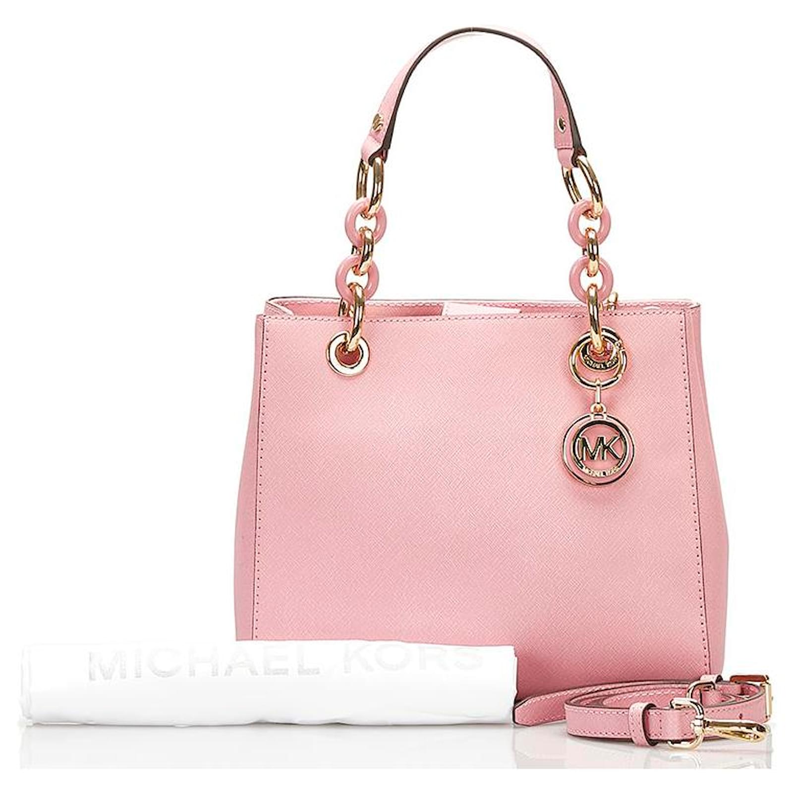 Michael Kors Light Pink Leather Small Mercer Tote