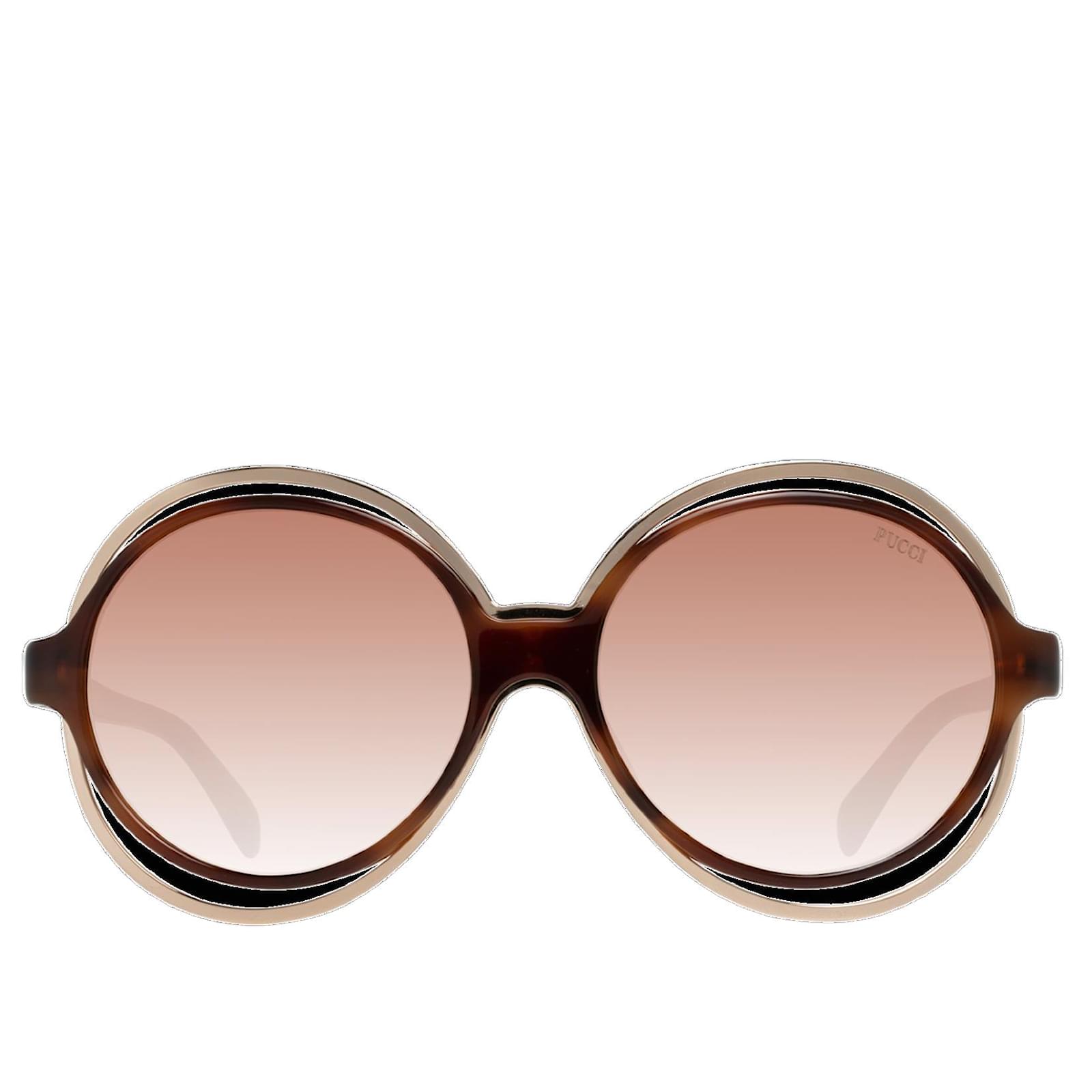 Emilio Pucci Brown Sunglasses