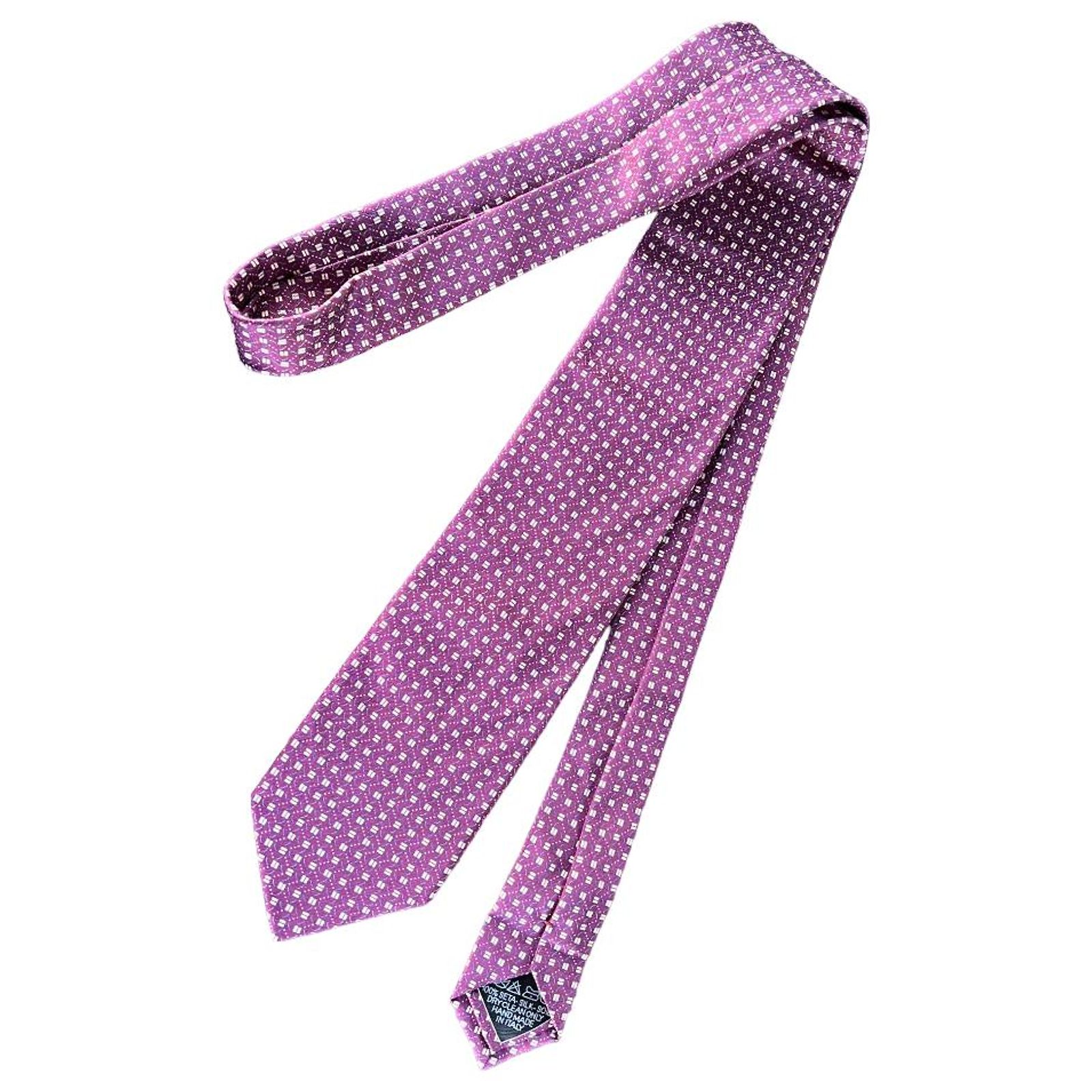 Cravate BRIONI Made In Italy - Soie 65% Et Lin 35% - Motif Paisley Multicolore - Neuf Avec étiquettes