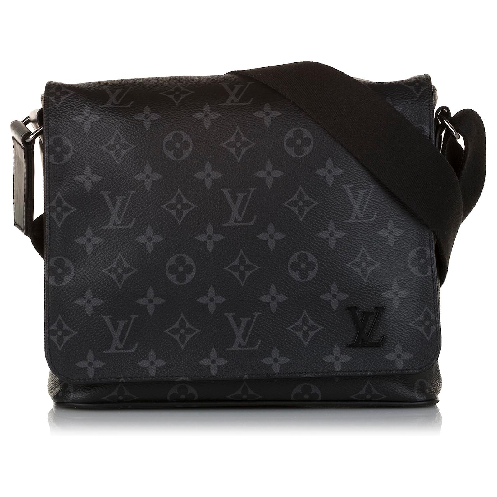 Borsa messenger Louis Vuitton District PM in tela monogram Eclipse