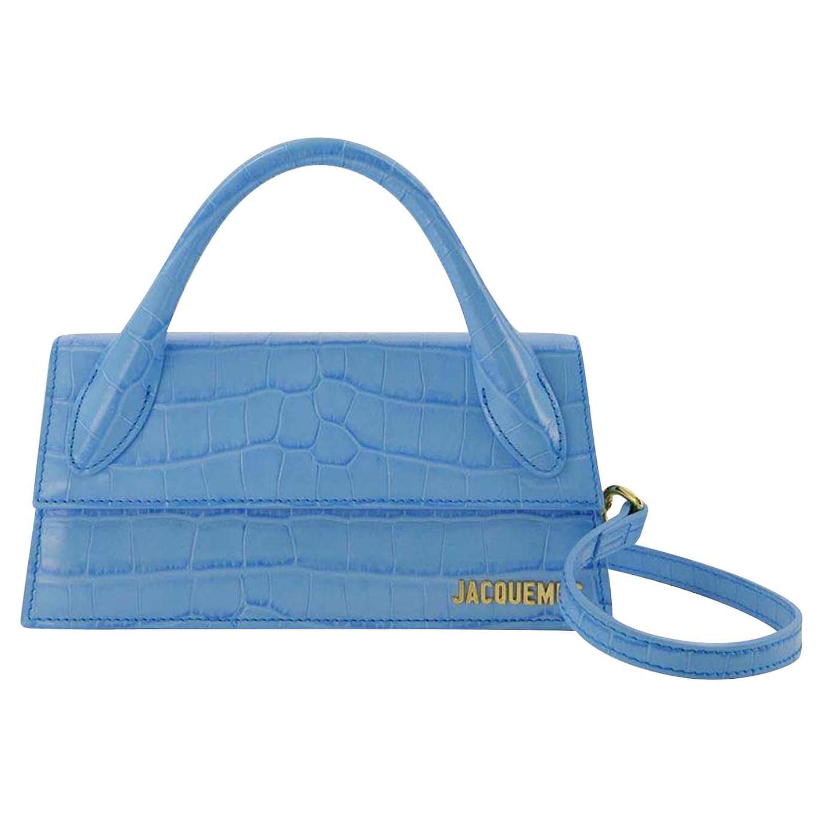 Le Chiquito Long Bag - Jacquemus - Blue - Leather ref.749116 - Joli Closet