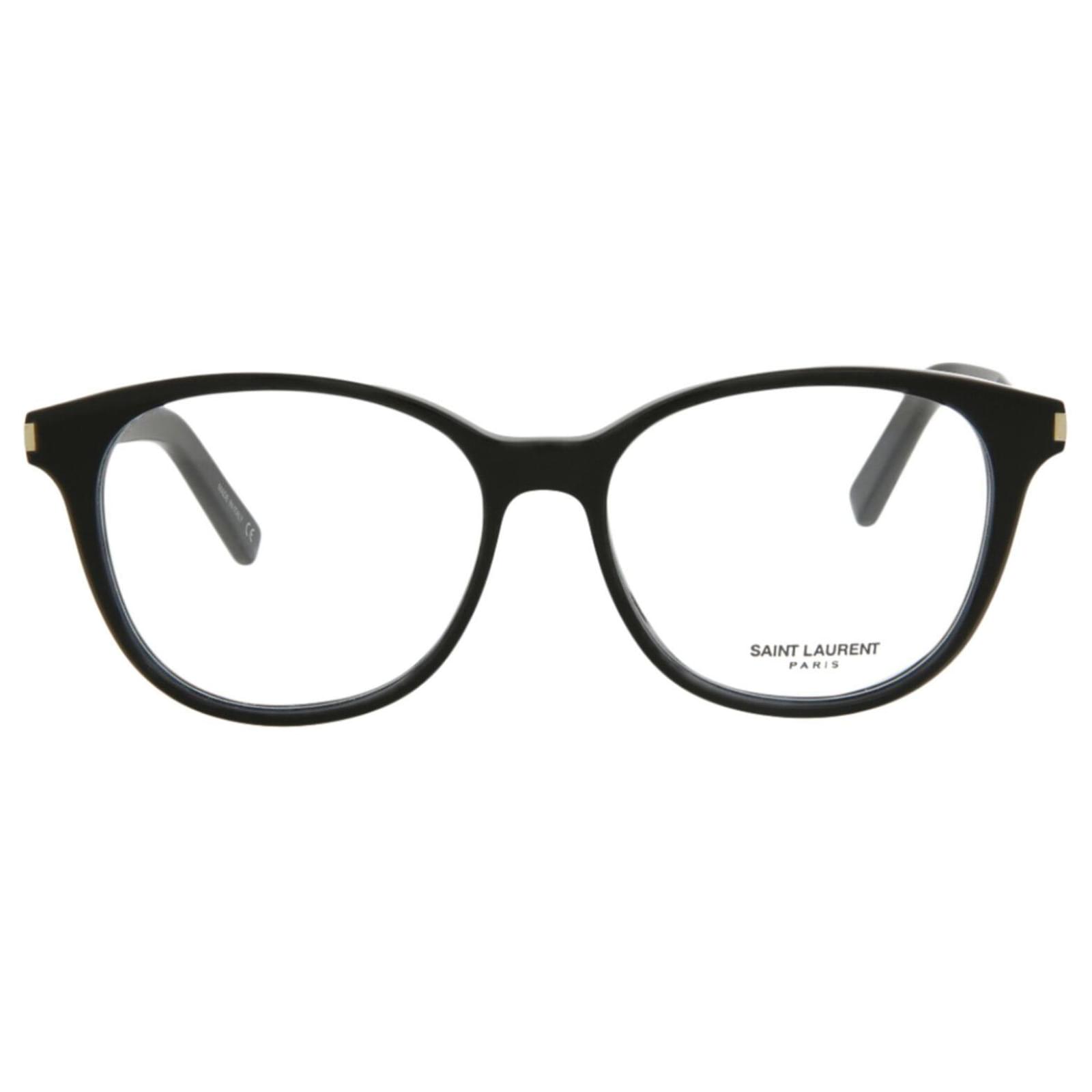 Saint Laurent Round Frame Acetate Optical Frames Black Cellulose Fibre Ref749380 Joli Closet 5359