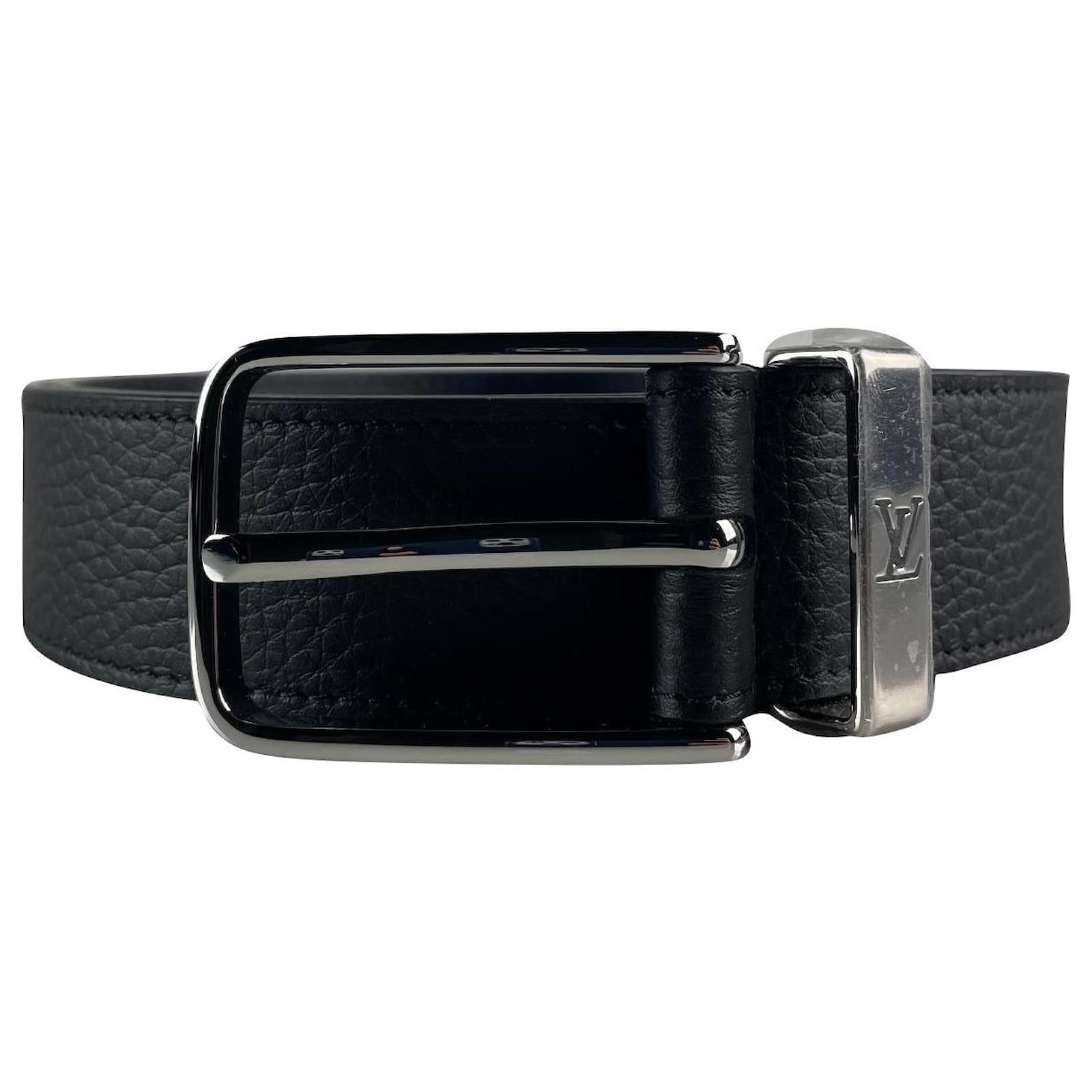 Louis Vuitton Pont Neuf Belt 35 MM Black Leather ref.749633 - Joli Closet