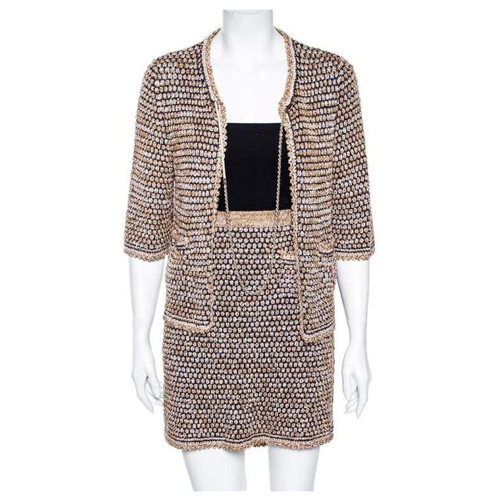 Chanel Multicolor Tweed Jacket & Skirt Suit – Encore Plus