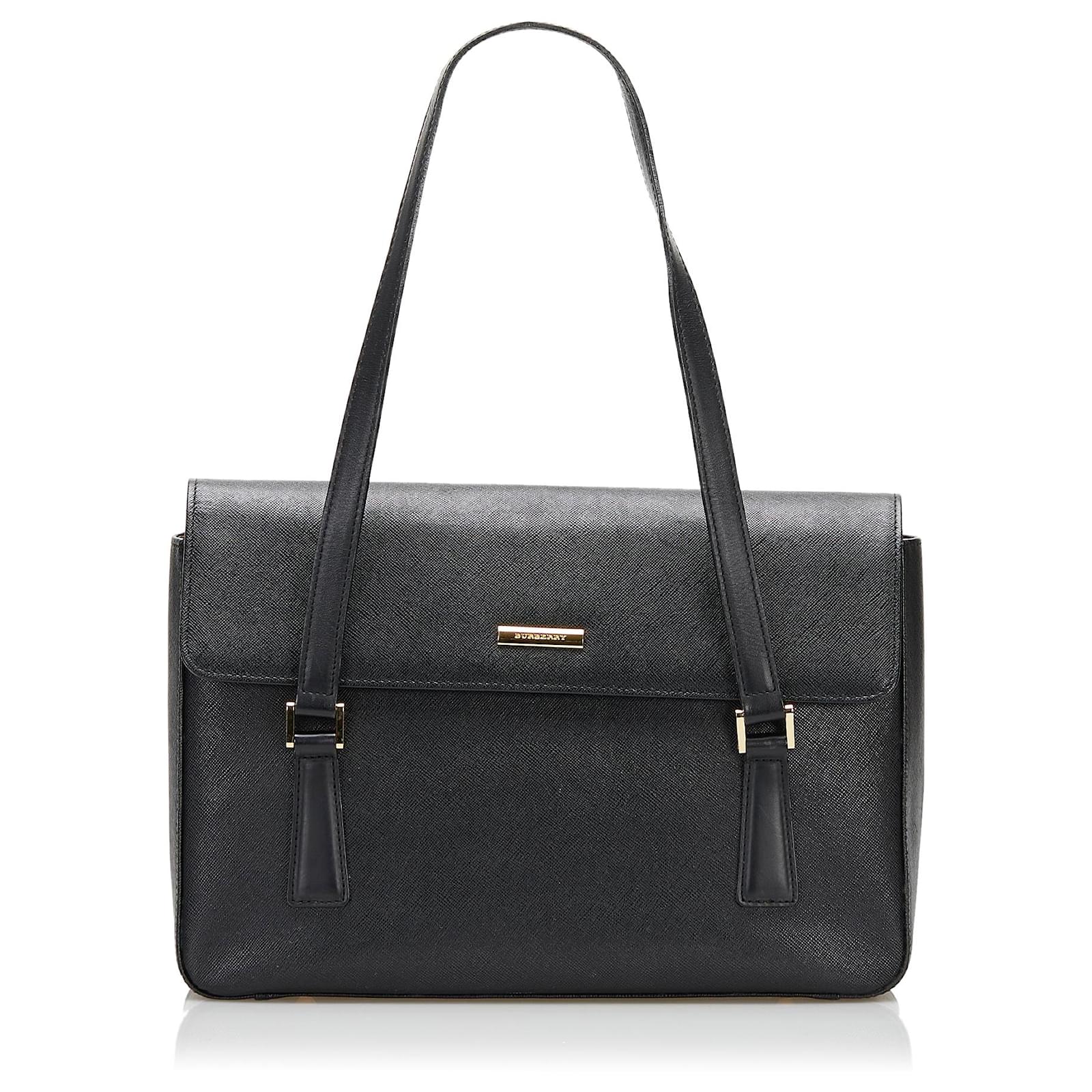 Burberry Black Leather Shoulder Bag Ponystyle calfskin ref.749980