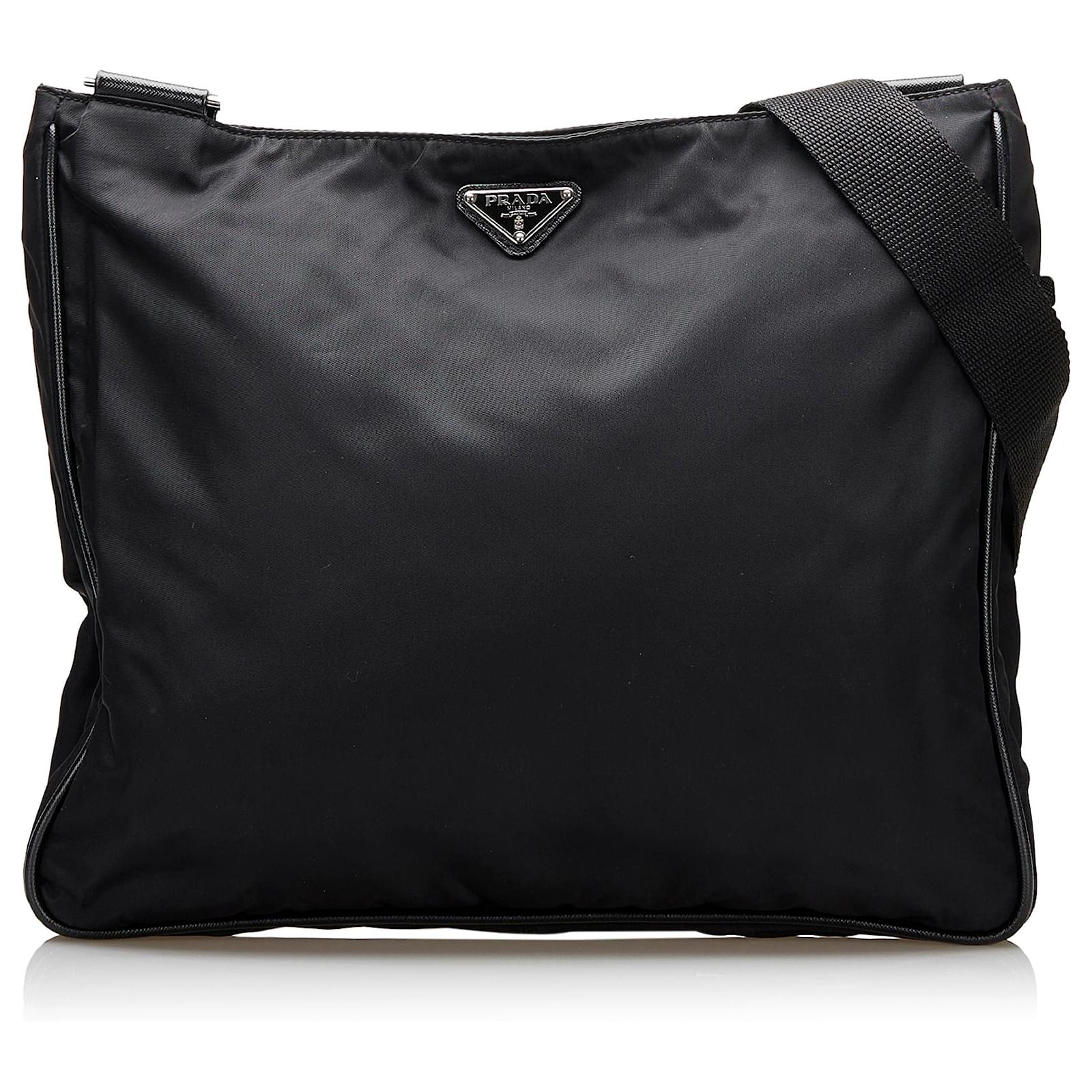 Prada Black Tessuto Crossbody Bag Nylon Cloth ref.749986 - Joli Closet