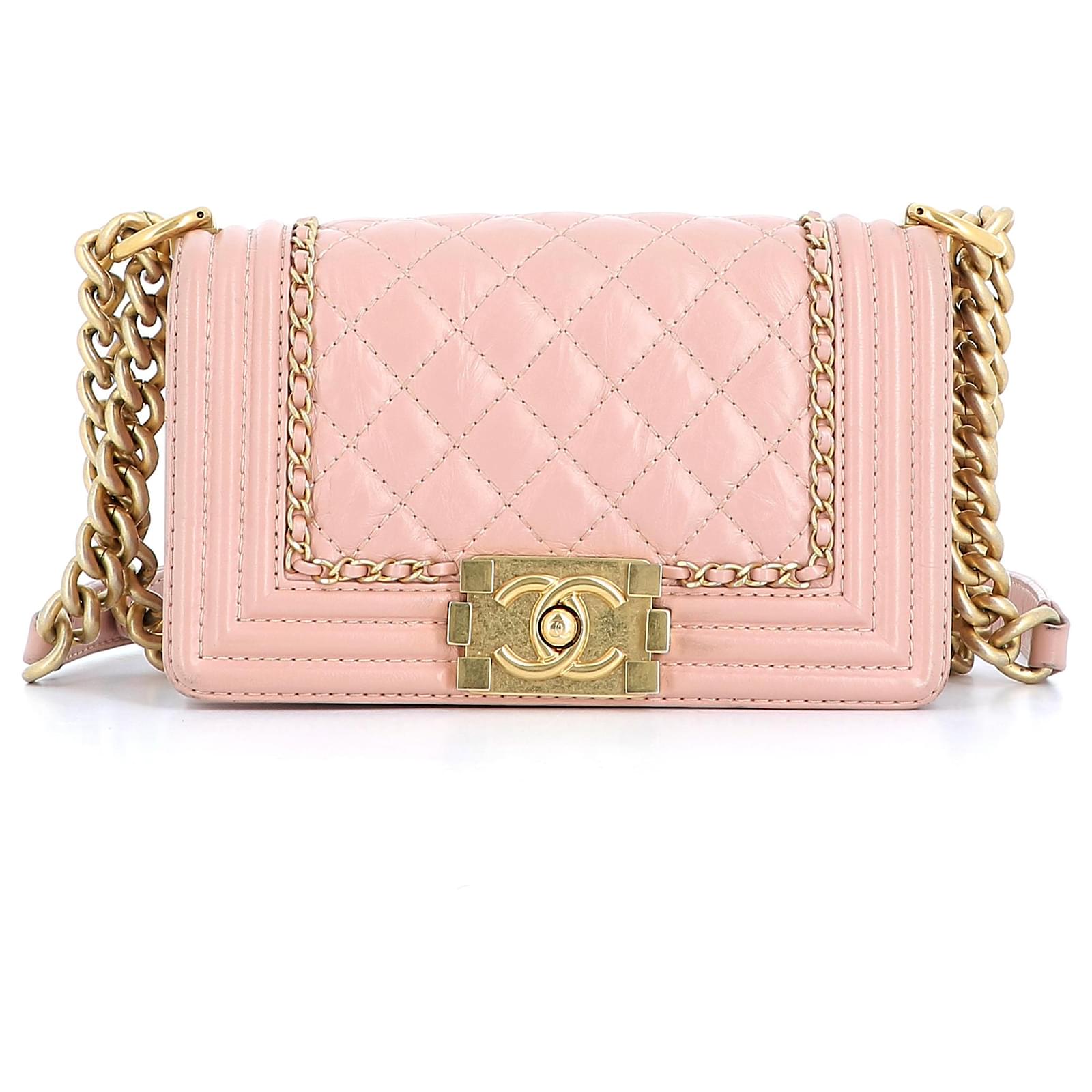 Chanel Boy Pink Leather ref.750496 - Joli Closet