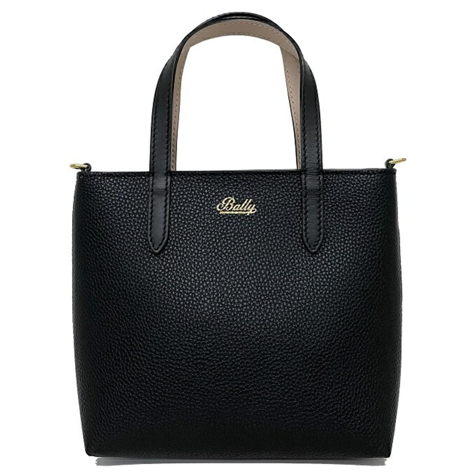Bally Black Leather ref.750844 Joli Closet