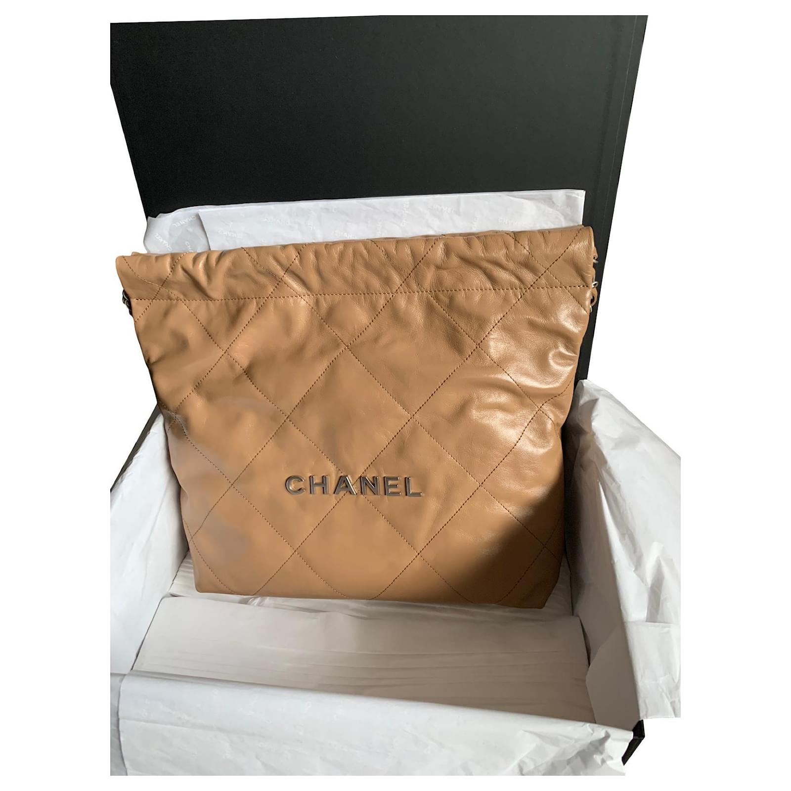 Chanel 22 handbag Brown Leather ref.752052 - Joli Closet