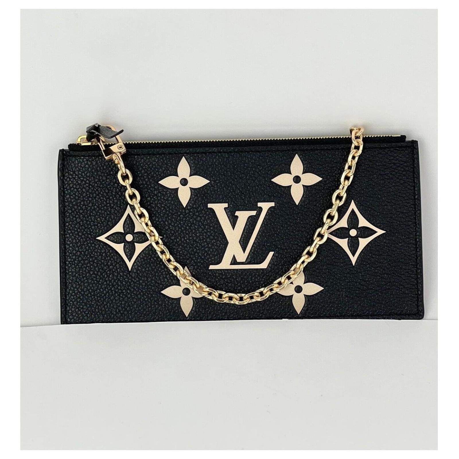 Louis Vuitton Empreinte Leather Black & Beige Felicie Pochette