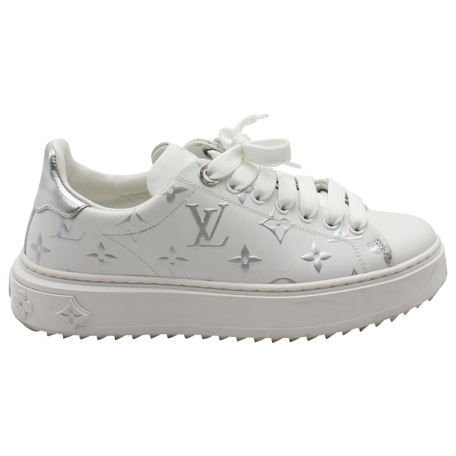 Louis Vuitton Monogram Sneakers Tennis Shoes Canvas Leather LV