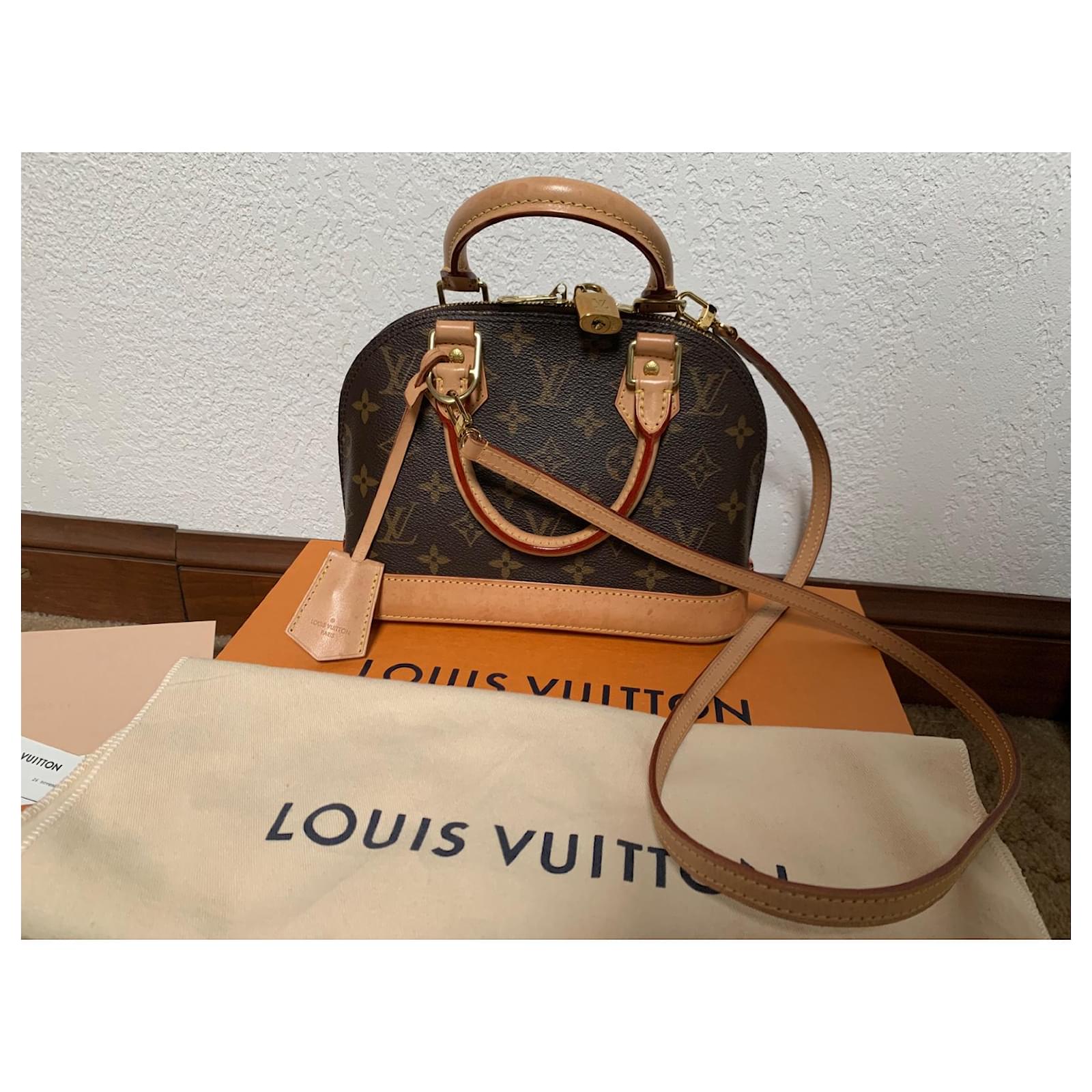 Louis Vuitton Alma BB Monogram  Luxus taschen, Louis vuitton taschen,  Louis vuitton handtaschen
