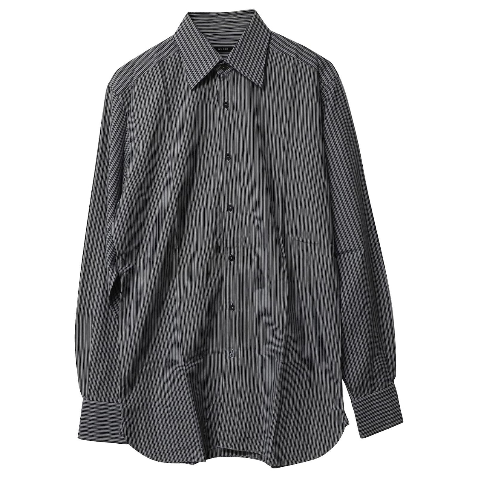 Gucci Button Down Shirt in Black for Men