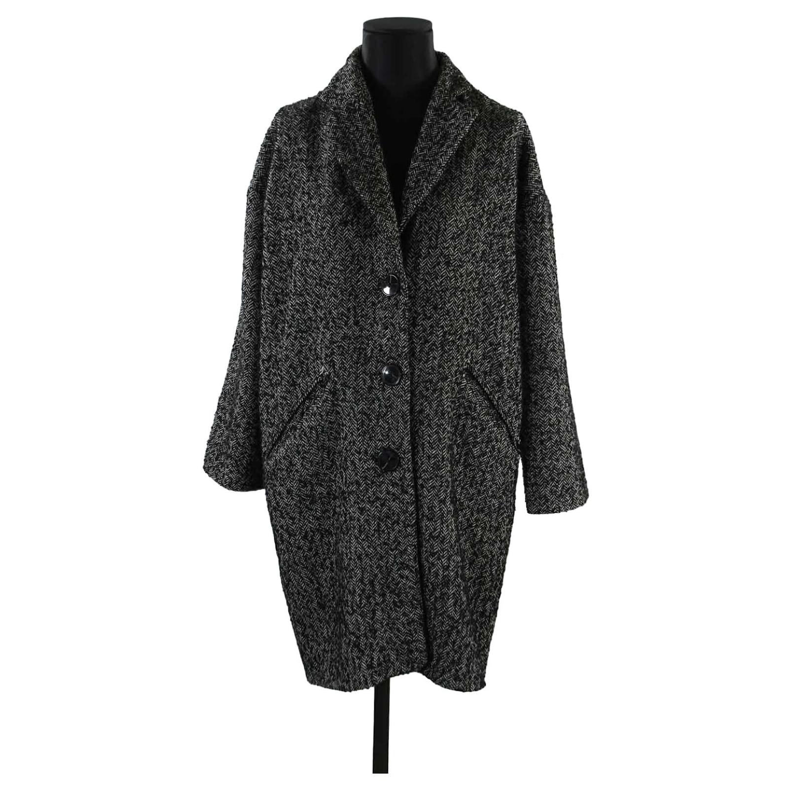 Autre Marque Coat The English Team 38 Black Wool ref.755366 - Joli