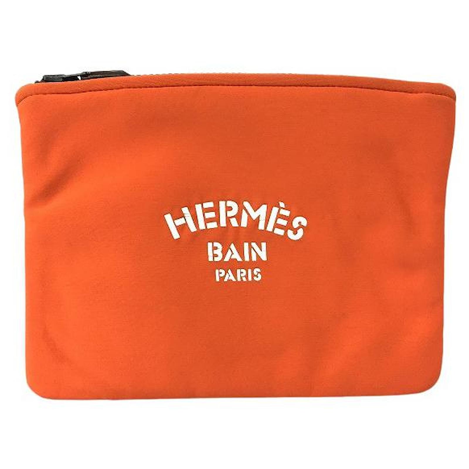 Hermès Neobain Orange Polyamide ref.756364 - Joli Closet