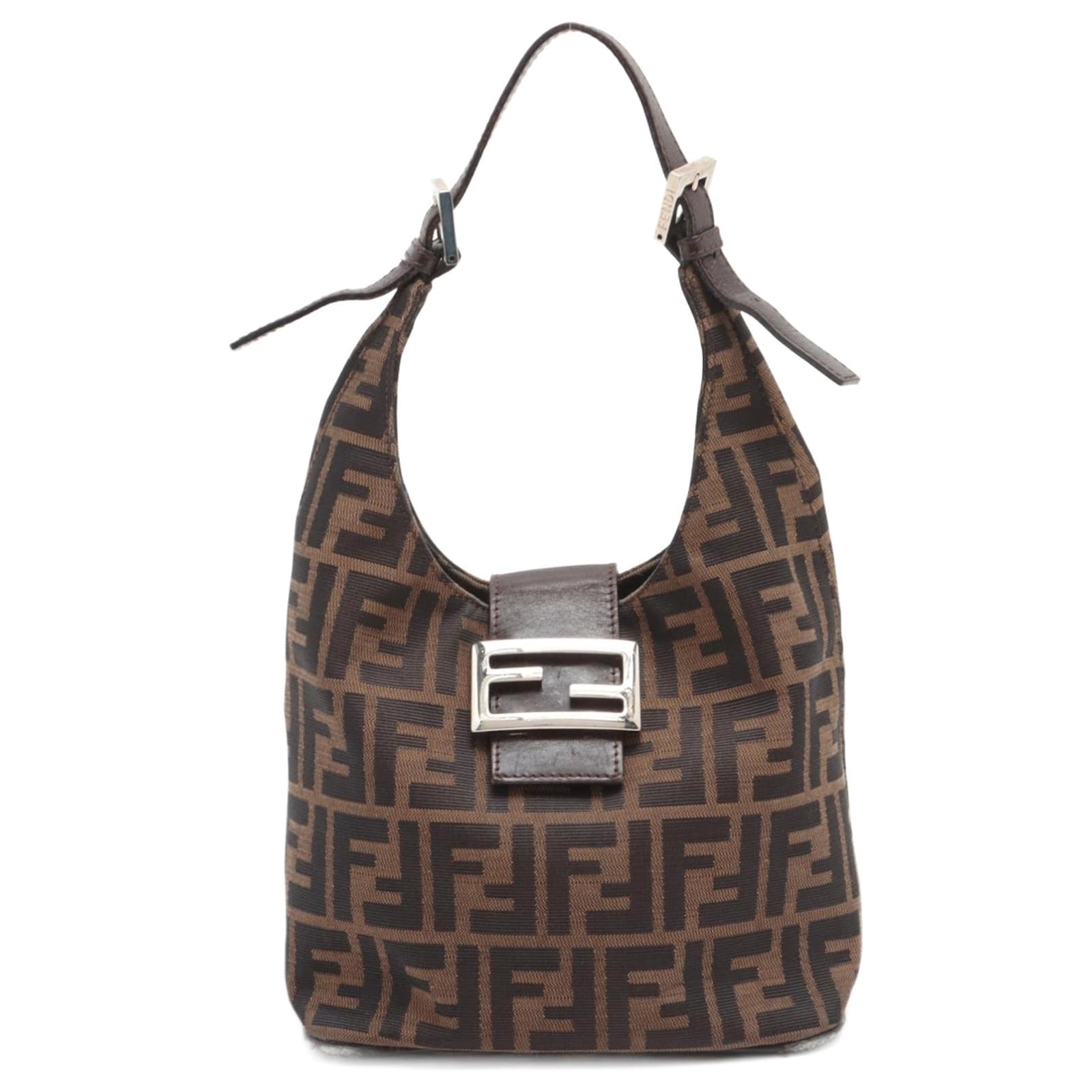 Fendi Vintage Zucca Croissant Hobo Bag