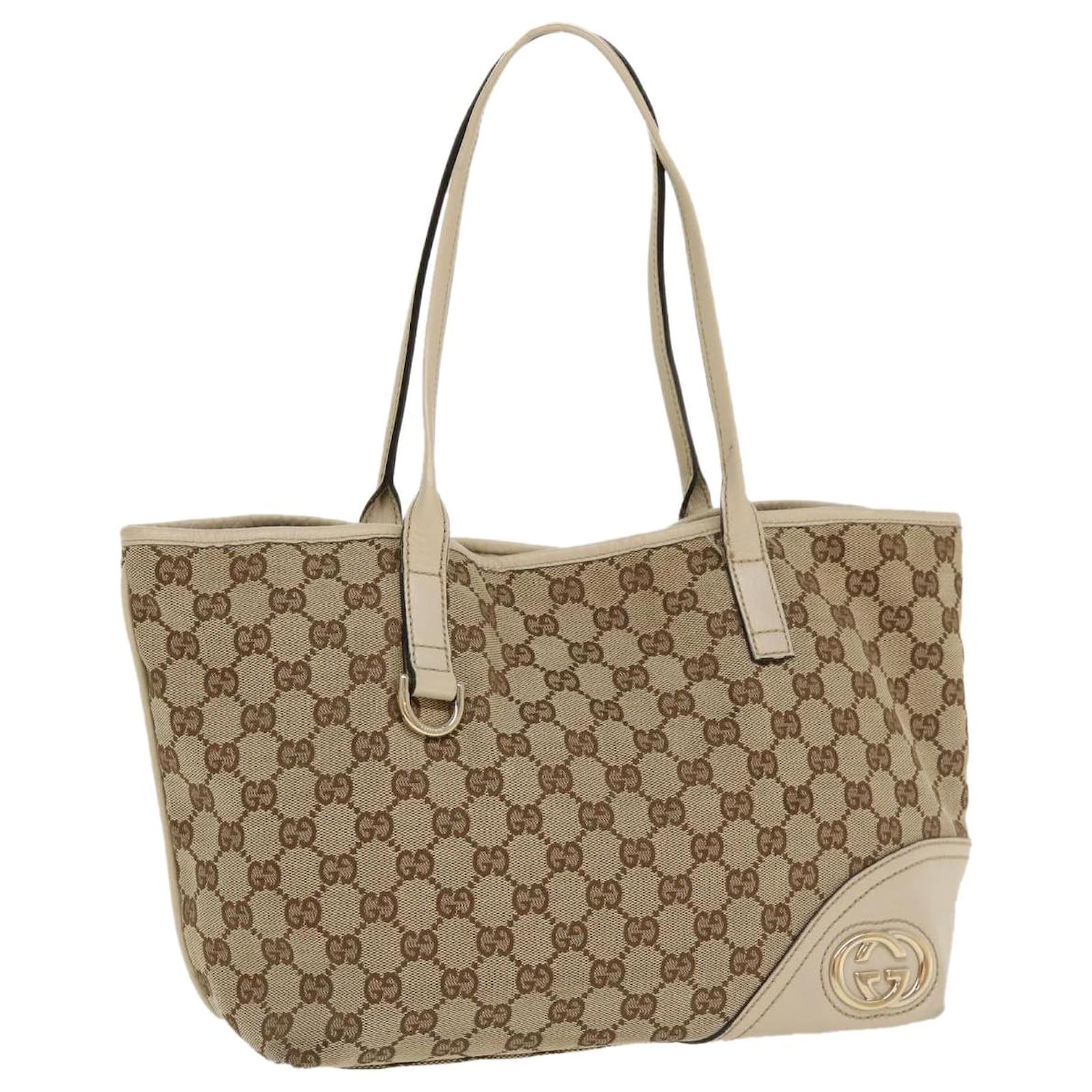 GUCCI GG Canvas Tote Bag Beige 169946 auth 33883 Cloth ref.757516