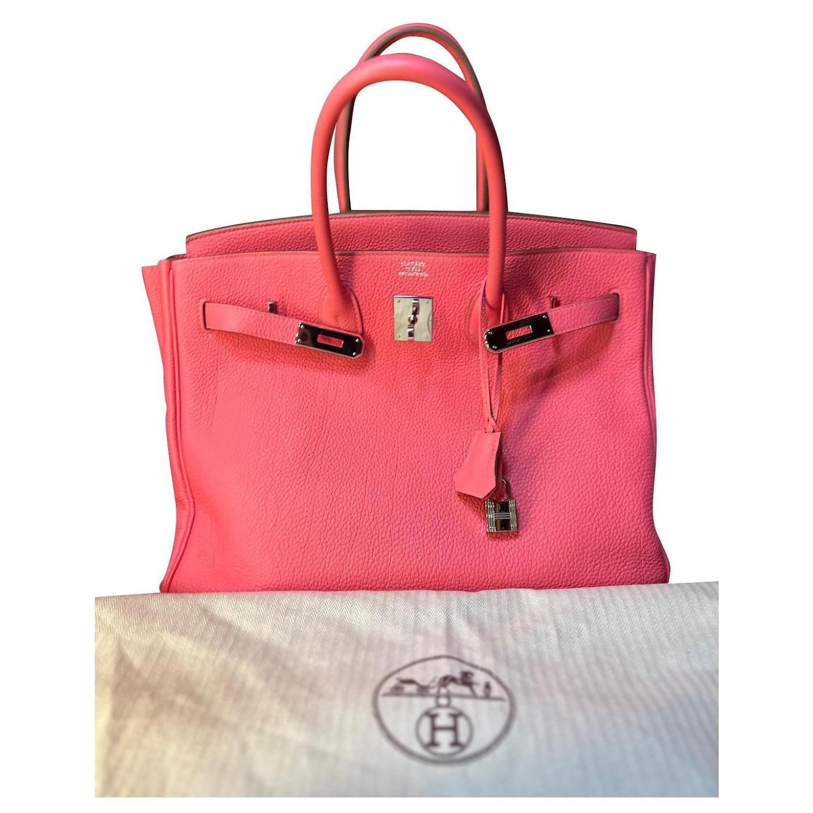 Hermès Birkin 35 Pink Ostrich leather ref.757768 - Joli Closet