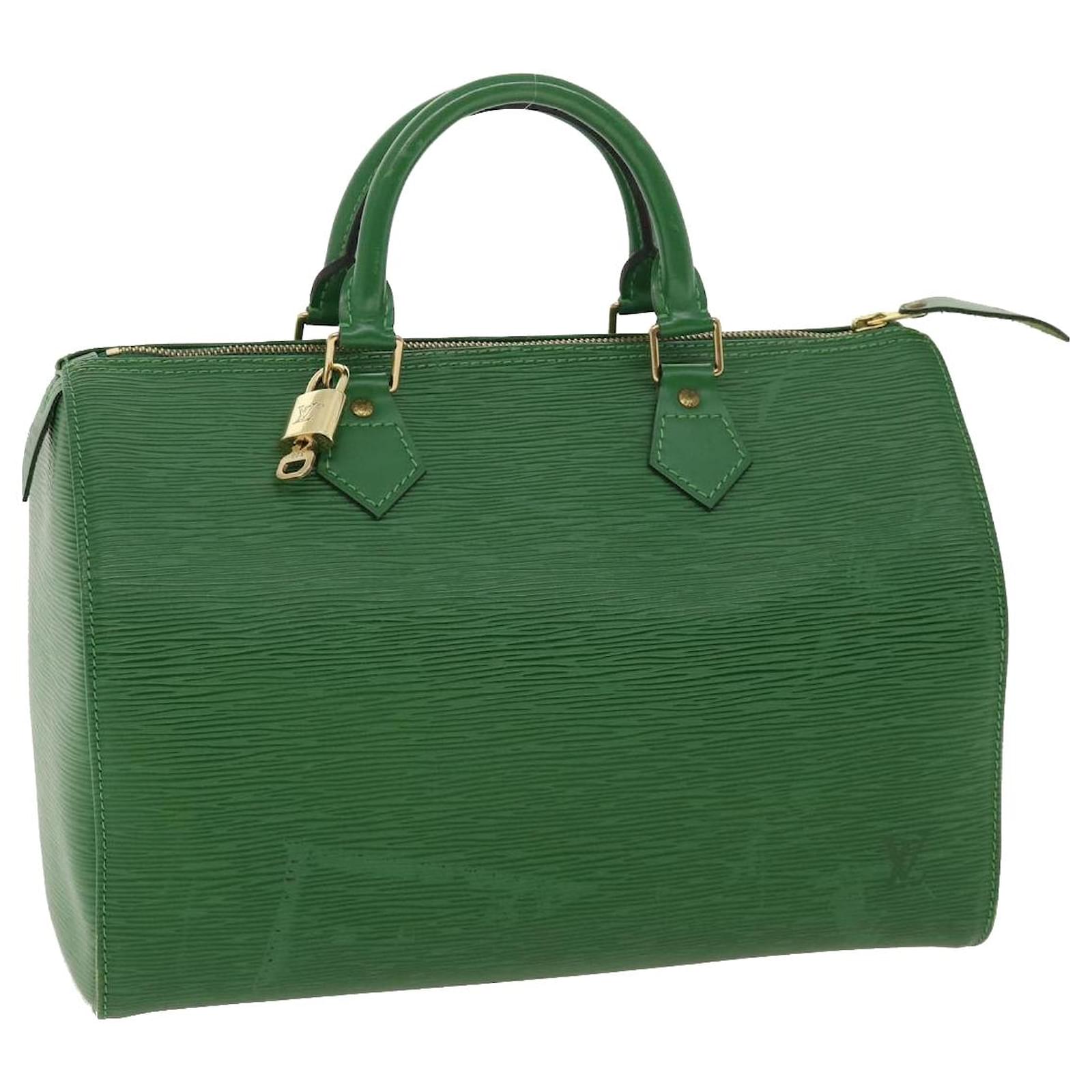 Louis Vuitton Green Epi Leather Speedy 30 Handbag