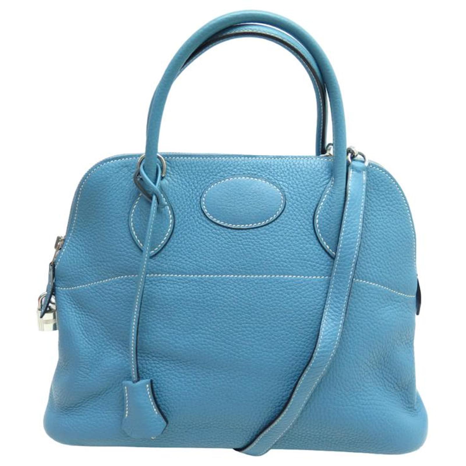 Spannende Handtasche Blau Leder Sale Fotos