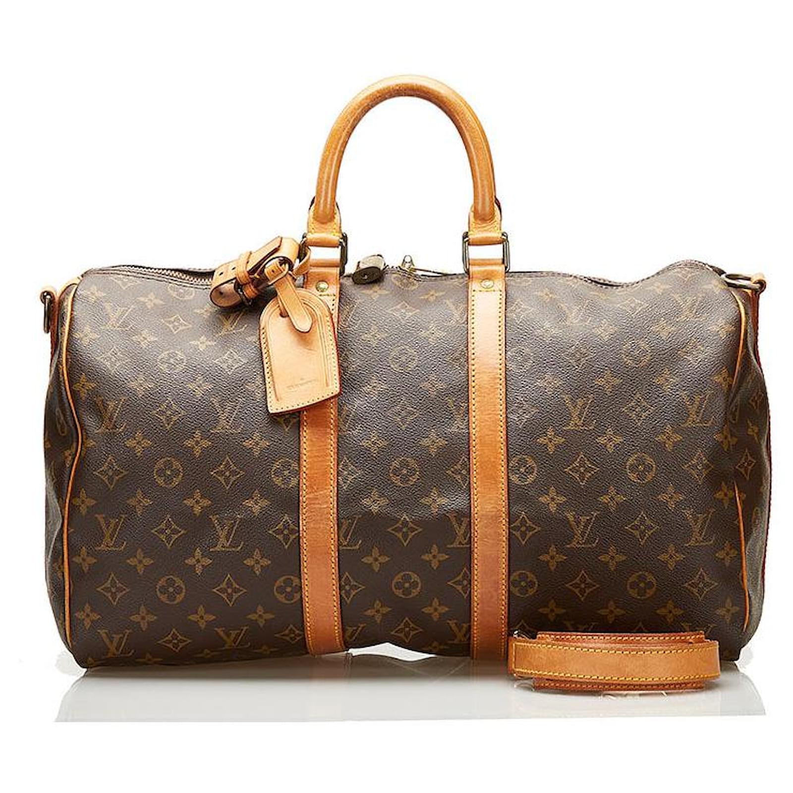 Louis Vuitton Monogram Keepall Bandouliere 45 Brown ref.758621