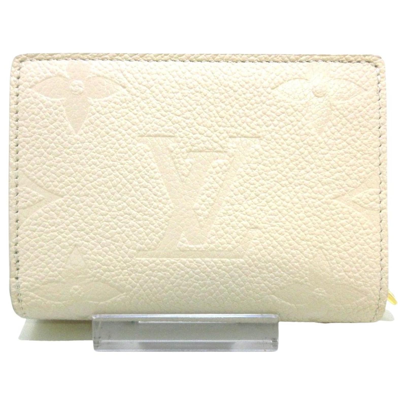Louis Vuitton Portefeuille Cléa White Cloth ref.759043 - Joli Closet