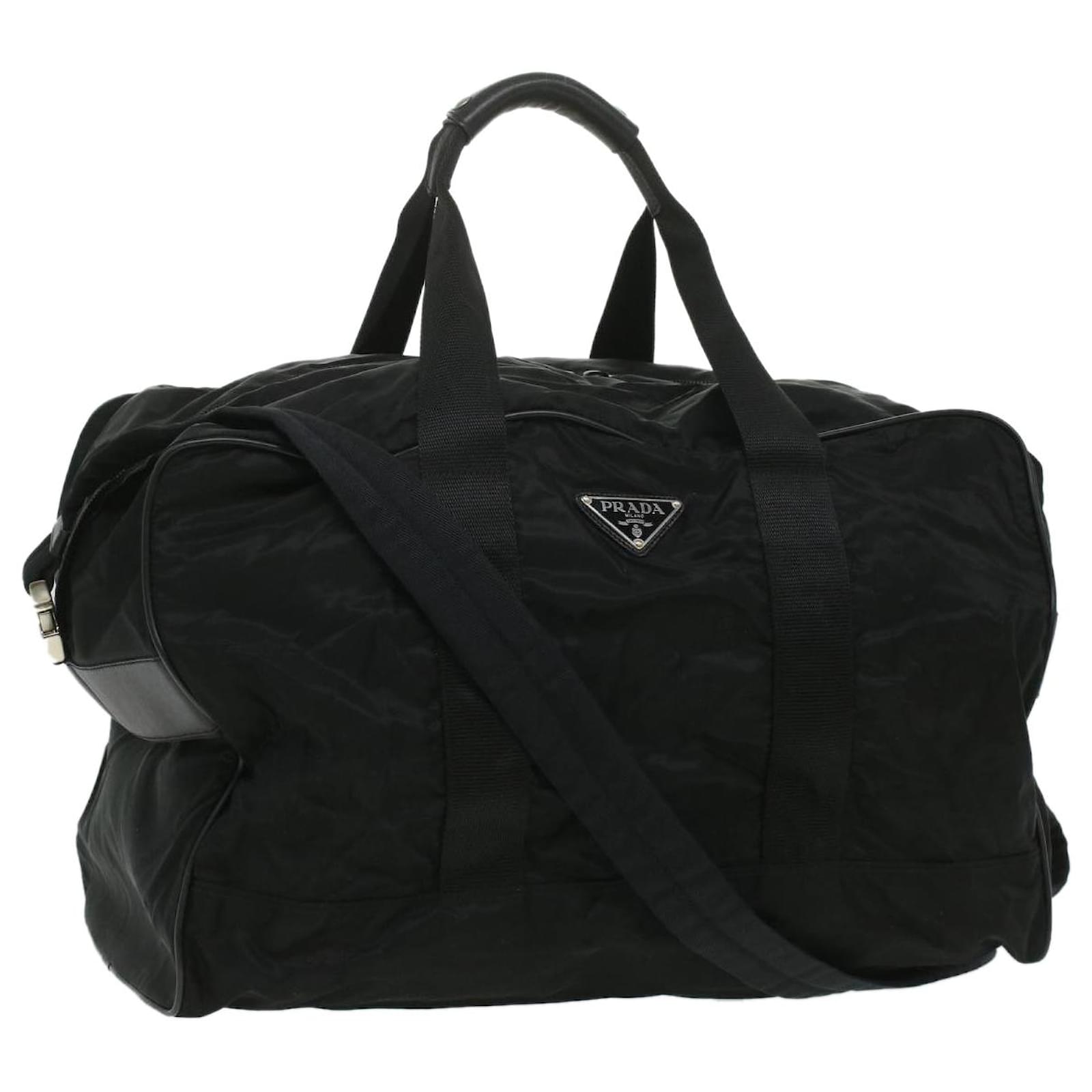 PRADA Boston Bag Nylon 2Way Black Auth ac1545 ref.760627 - Joli Closet