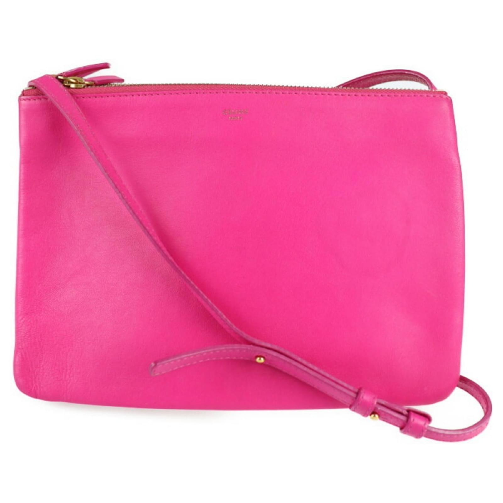 Céline Trio Pink Leather ref.762851 - Joli Closet