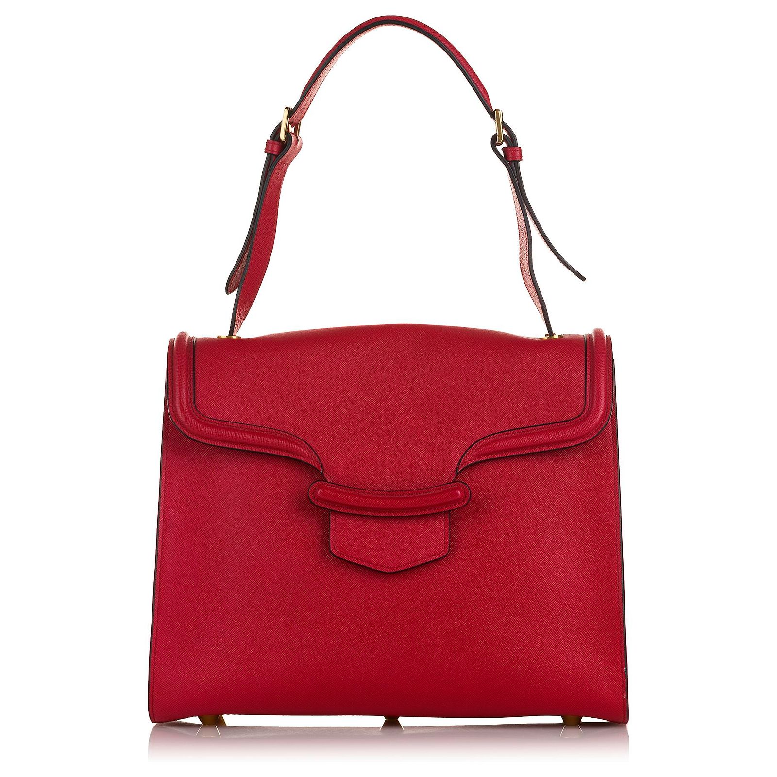 Sac à Bandoulière Alexander McQueen The Story - Cuir Noir - Bretelle Amovible - Occasion Très Bon état