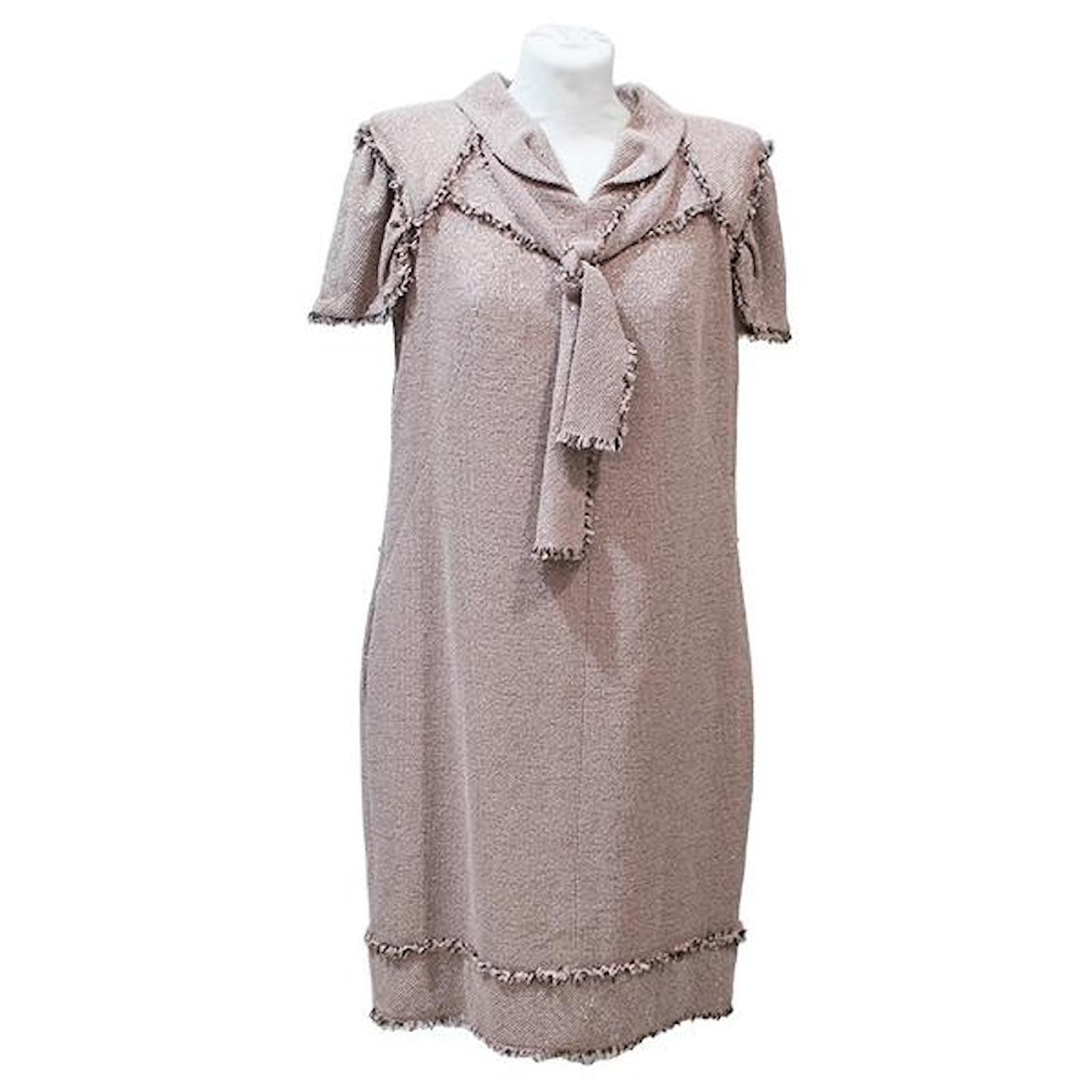 Chanel Dresses Pink Synthetic ref.764315 - Joli Closet