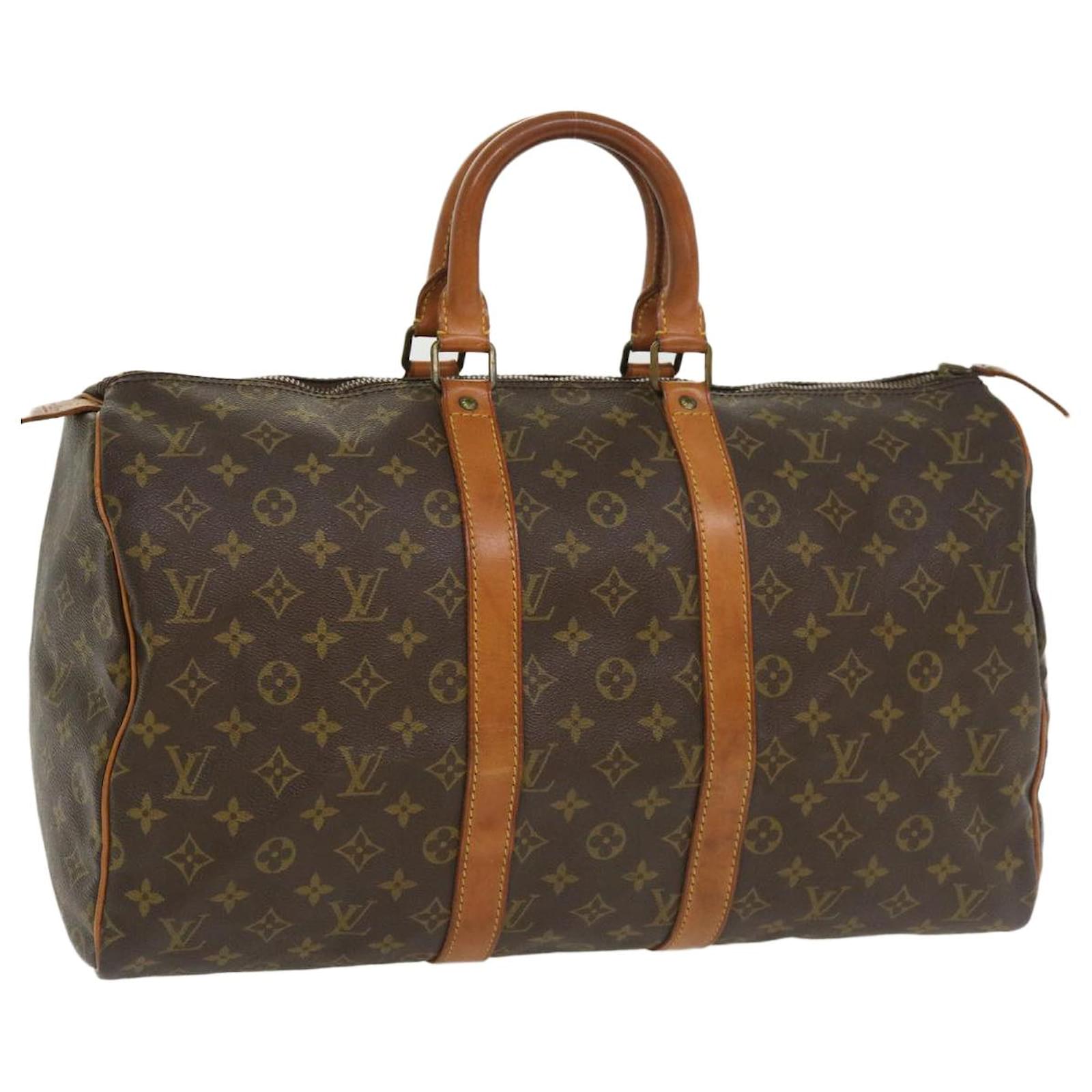 Louis Vuitton Vintage Monogram Keepall 45 Bag Brown